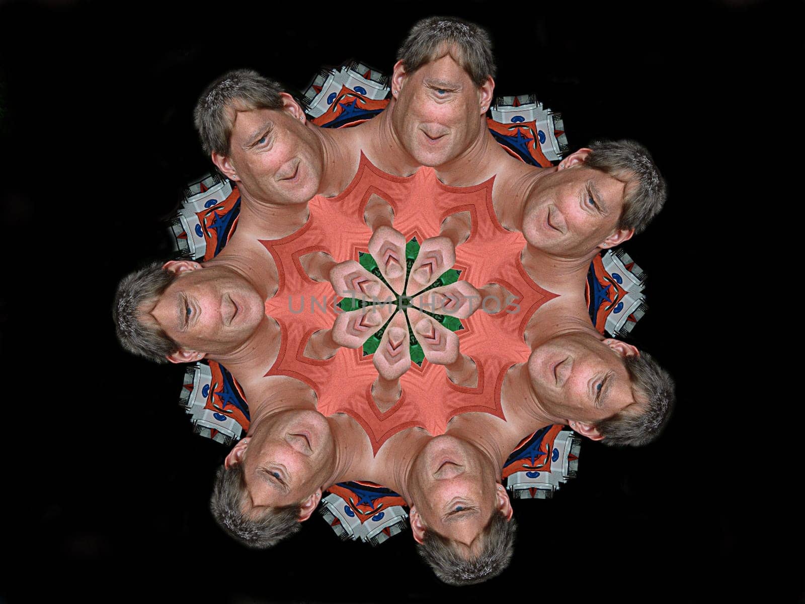 I embellished my brother a bit and locked him in a kaleidoscope. I hope he doesn't get vain now?! -)