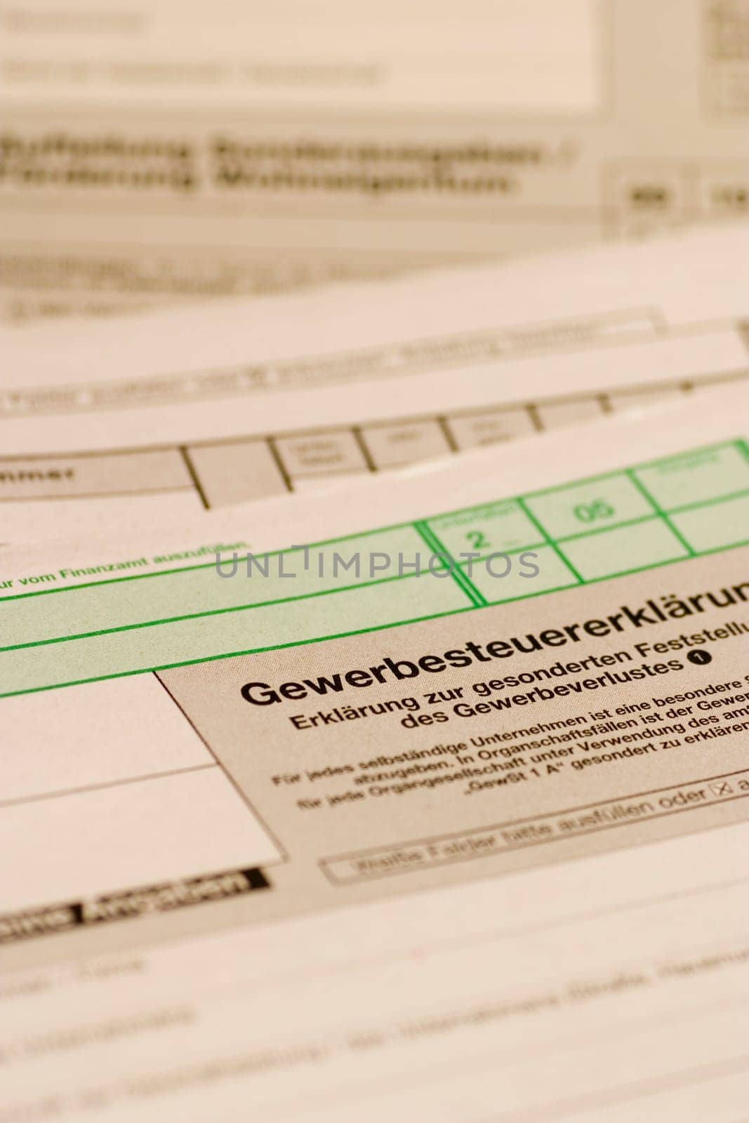 Trade tax return