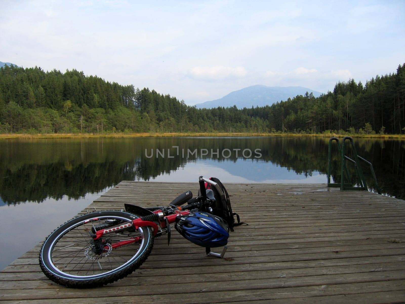 Egelsee with a view of the Mirnock/Carinthia/Austria