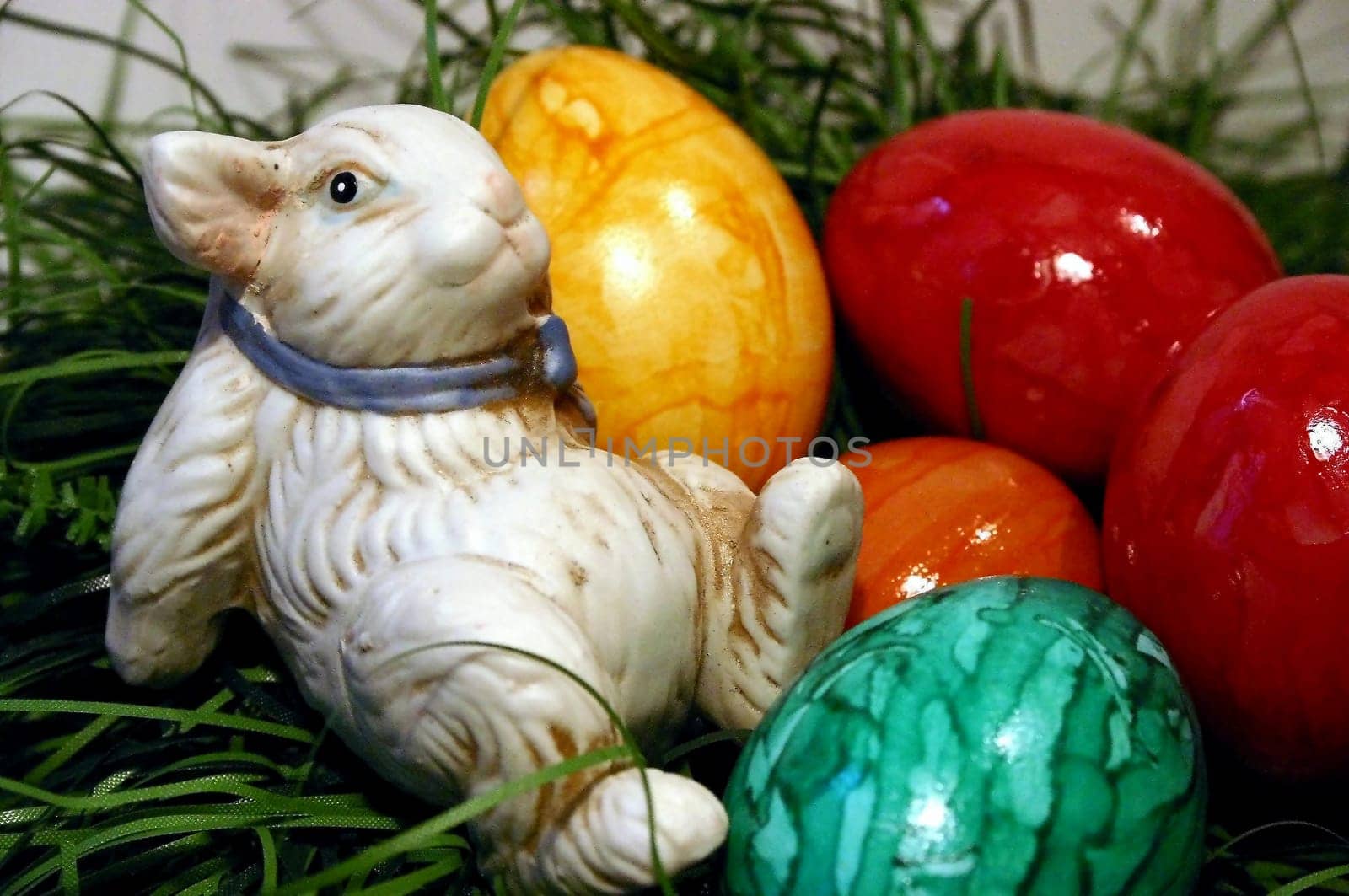 The Easter Bunny has to rest a bit after his work is done...:-)