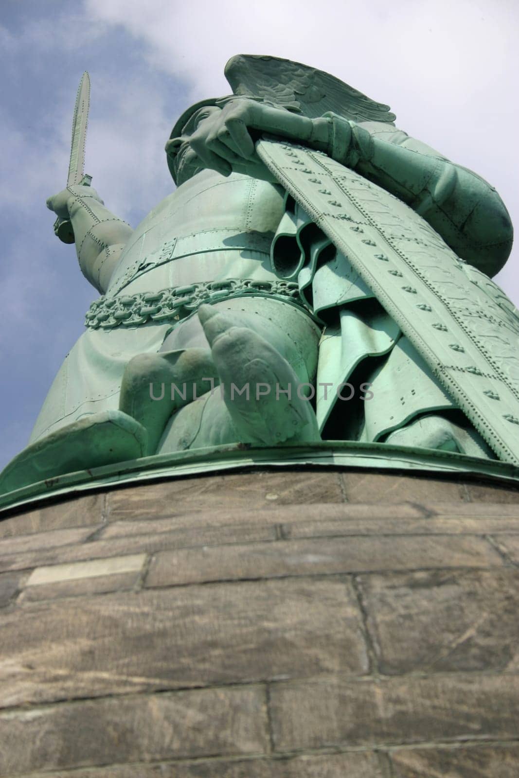 National monument to Arminius,the Cherusci at the Grotenburg near Detmold
