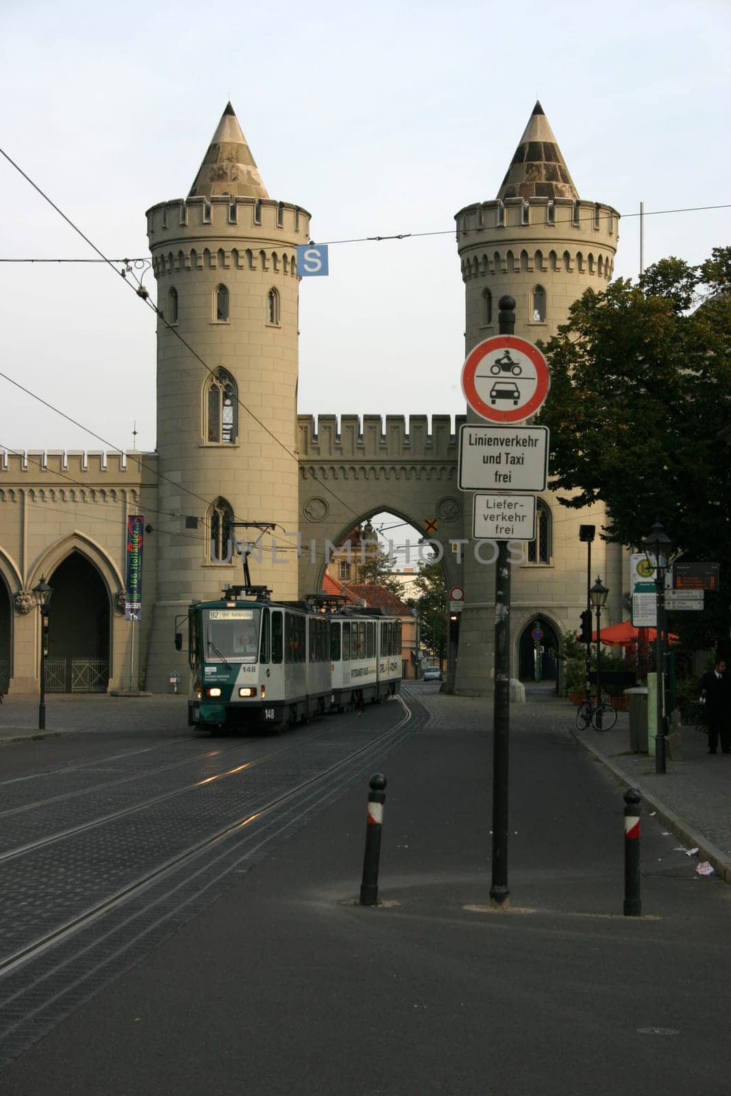 Nauener Tor in Potsdam with tram
