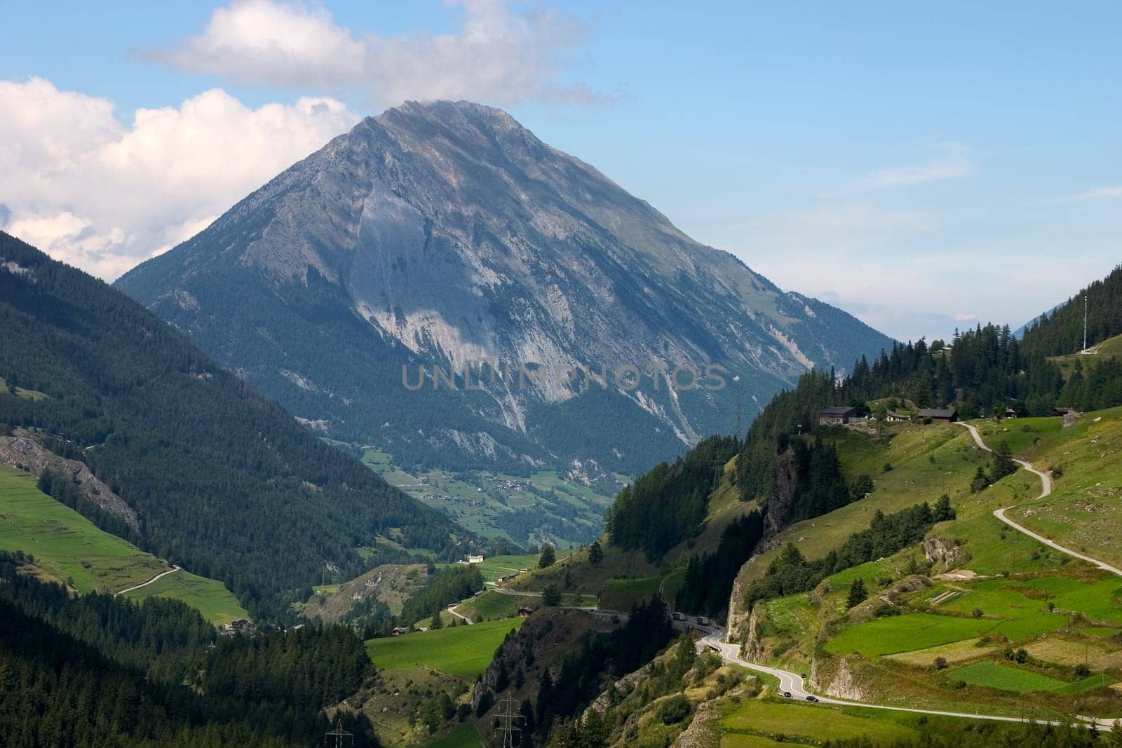 Mountains and valleys