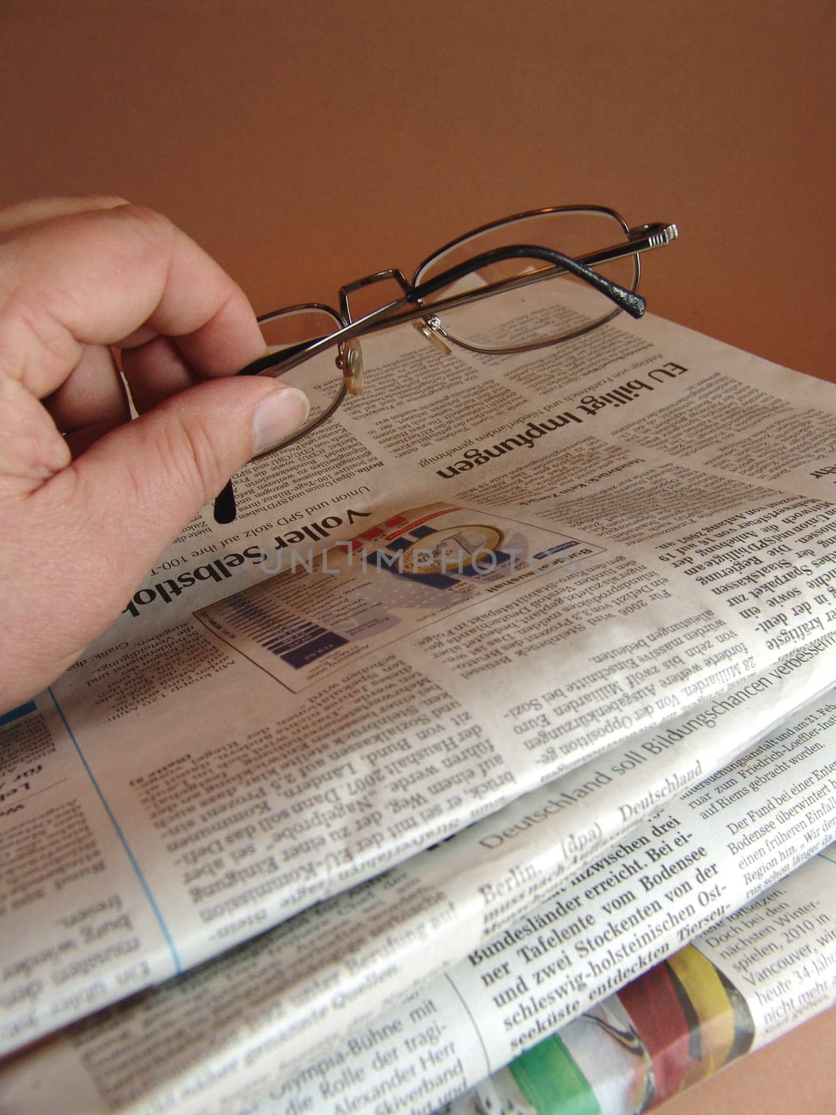 Stack of newspapers