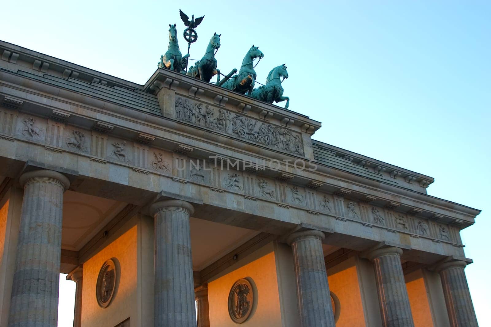 Brandenburg Gate in the evening