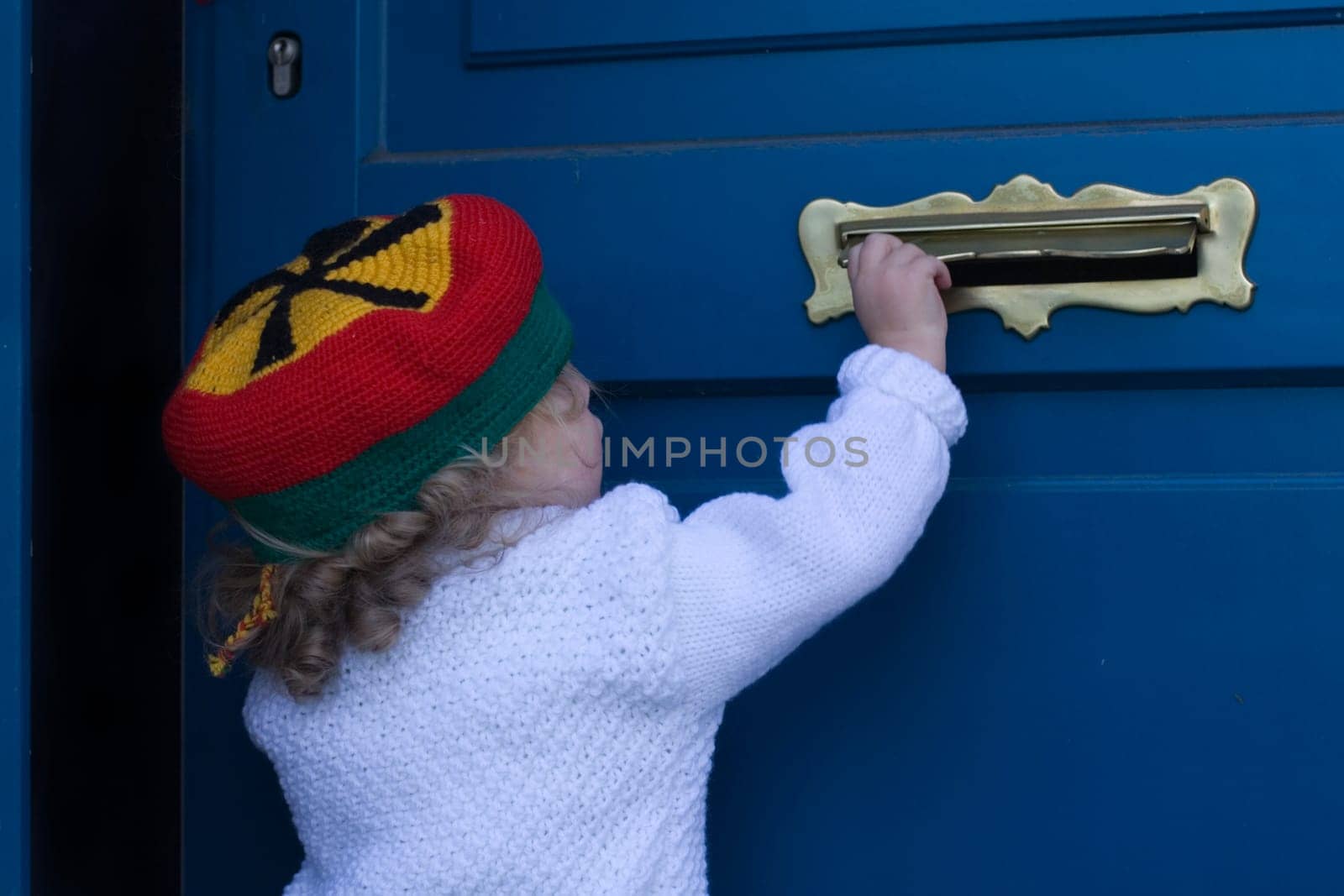 Child at letter slot Germany