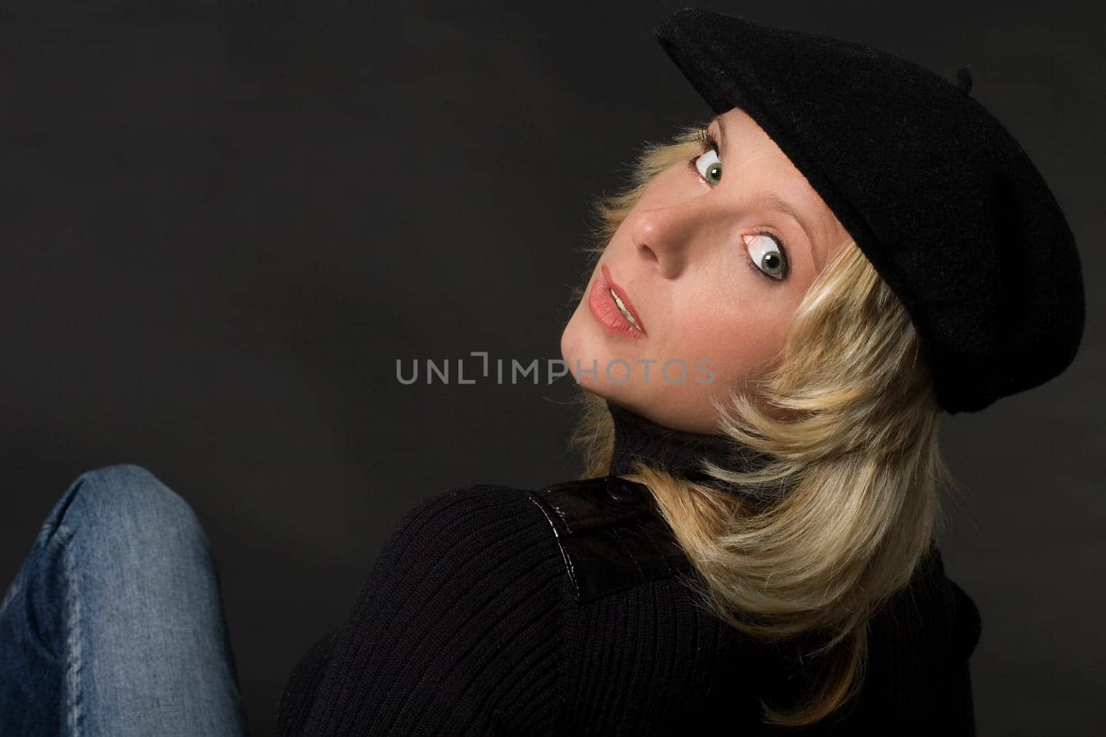 Portrait of woman with hat