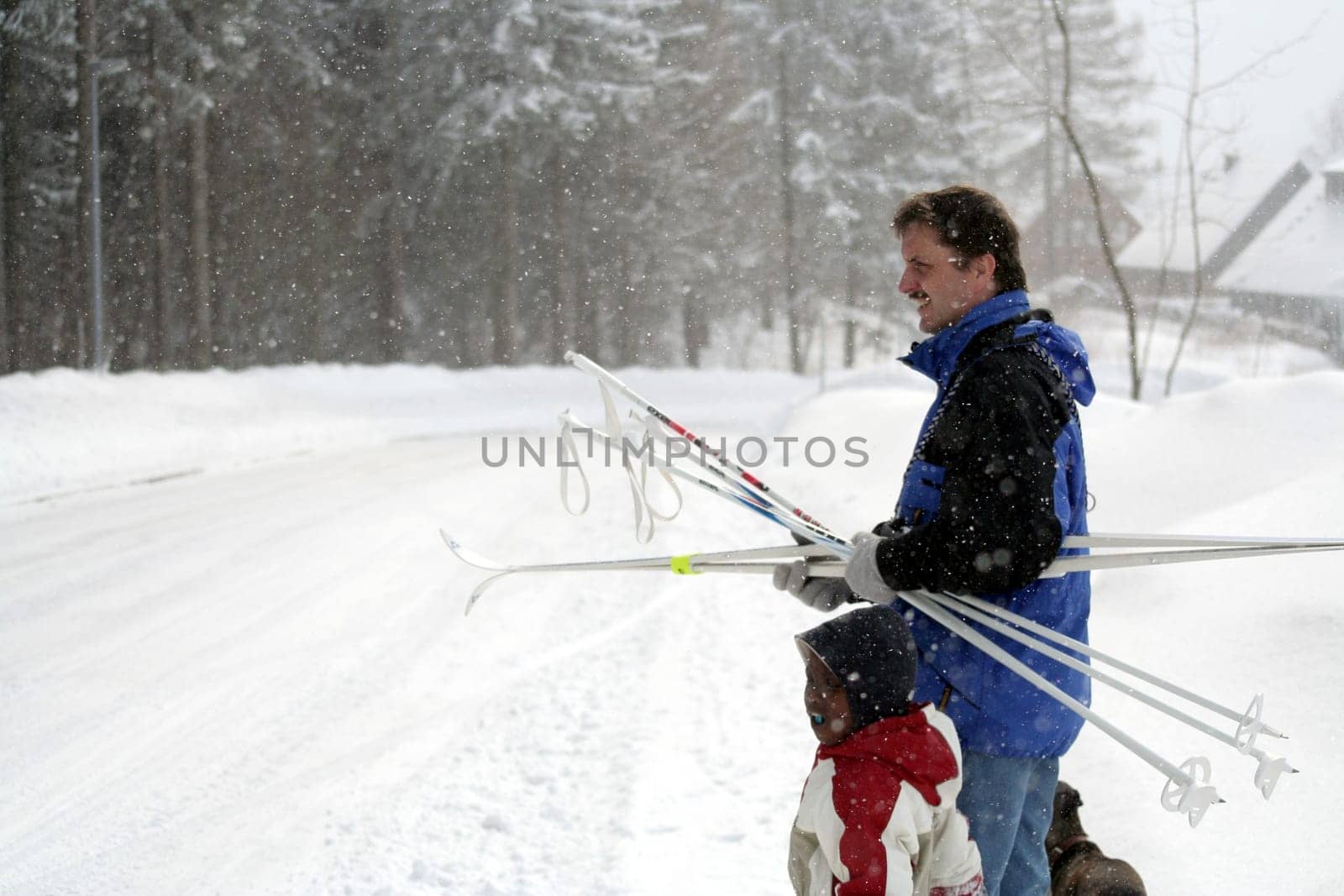 On the way to the cross-country ski trail