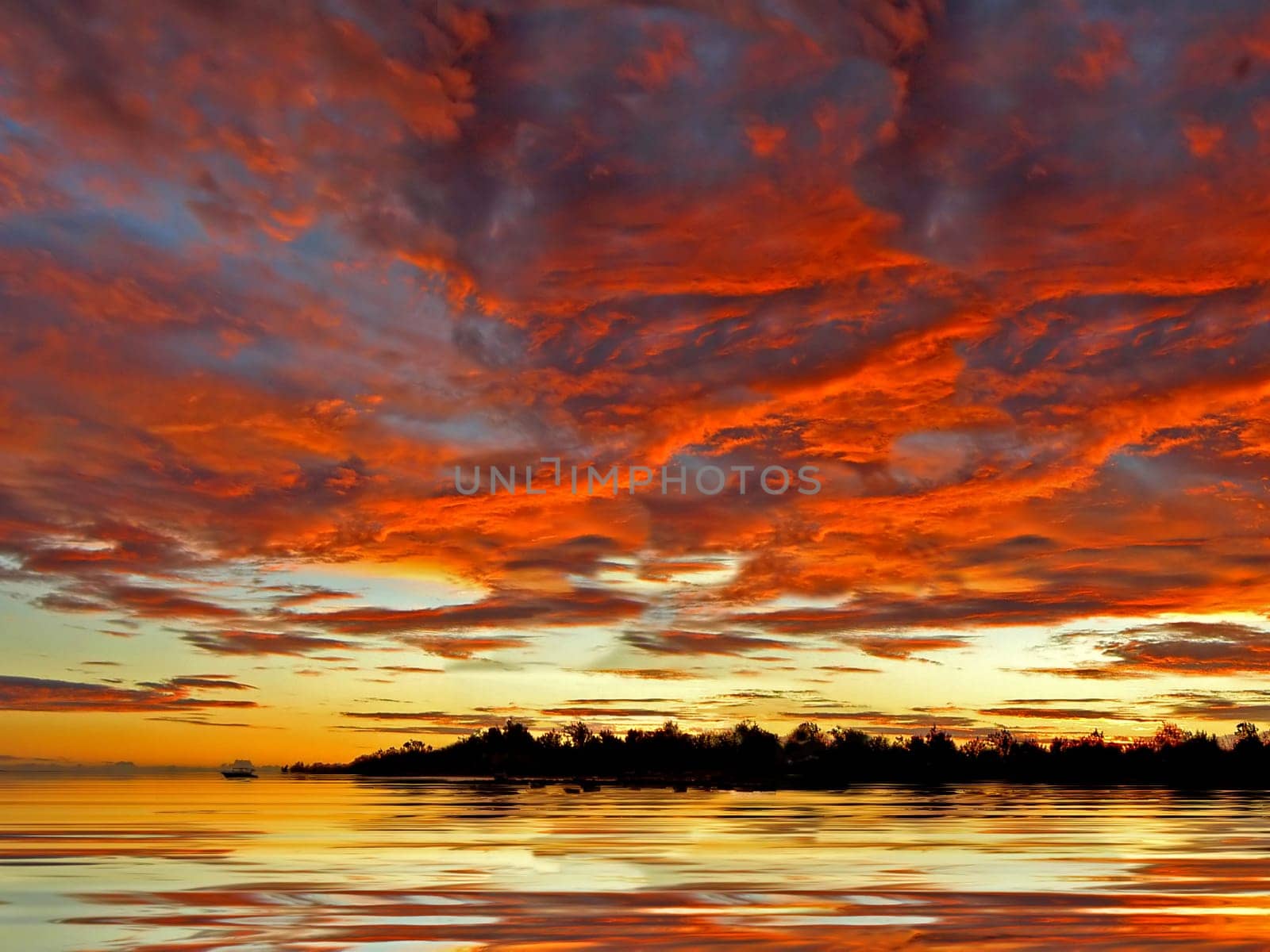 reload "The sky is burning"" - mirrored and edited with a filter."