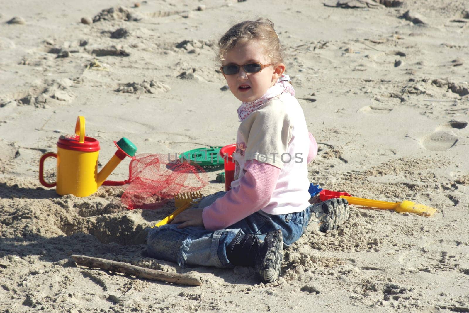 on the beach
