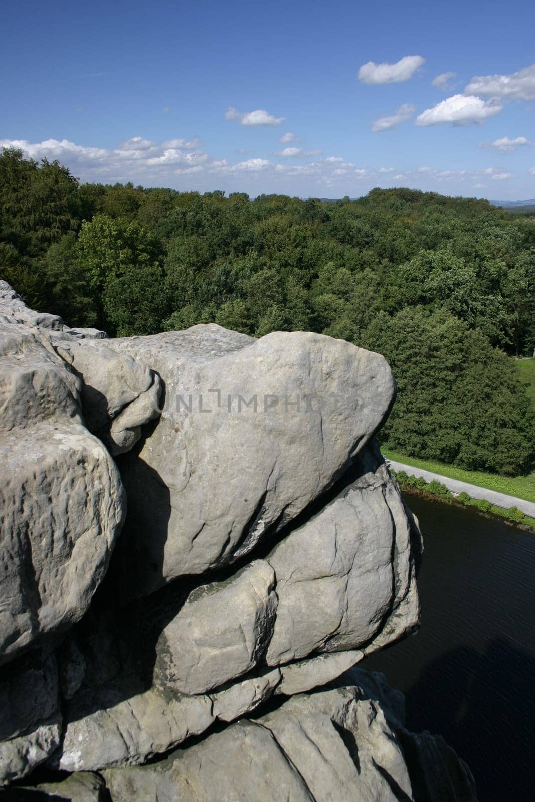 View from the Externsteine (public natural monument in Lipperland)