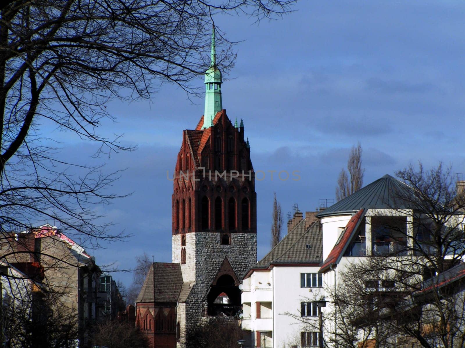 Church tower at Mirbachplatz