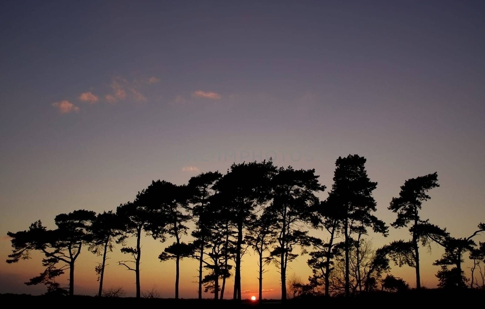 Sunset after a rainy,stormy Saturday on the Lower Rhine