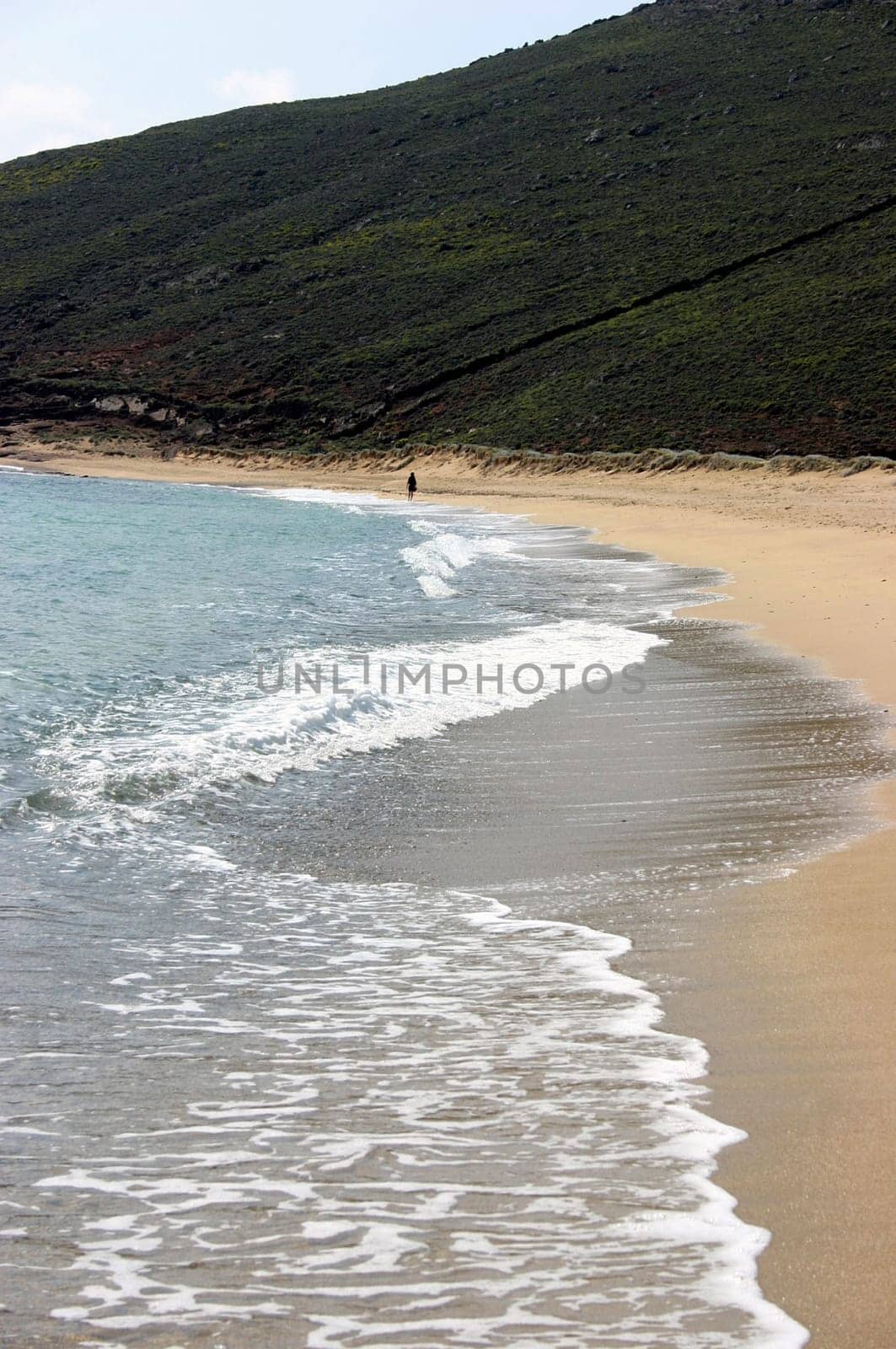 One of the last natural beaches in Mykonos.