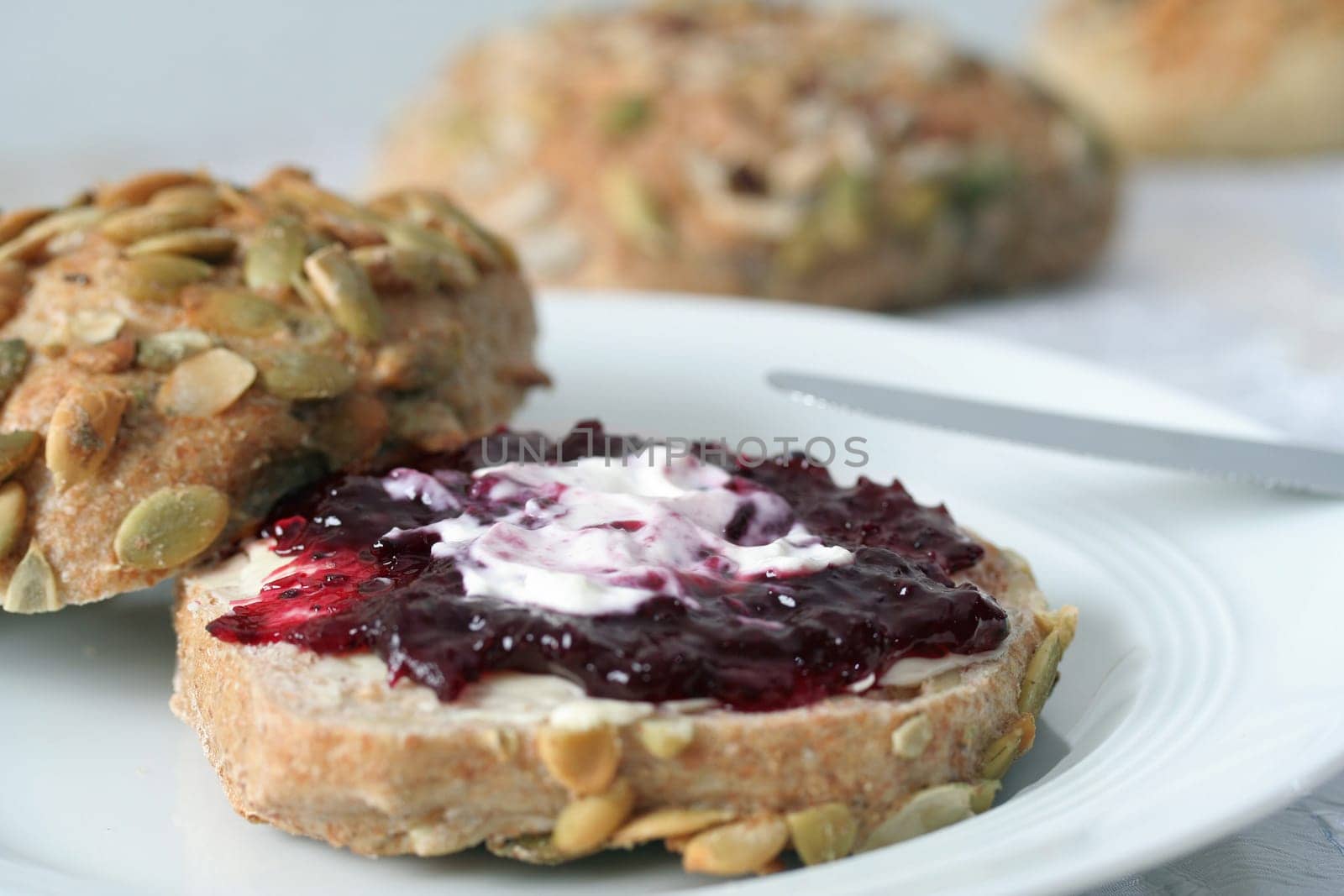 Breakfast with wholemeal rolls II