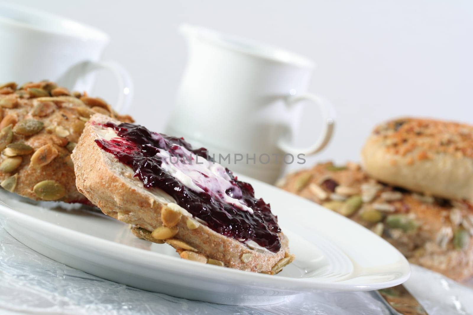 Breakfast with wholemeal rolls IV
