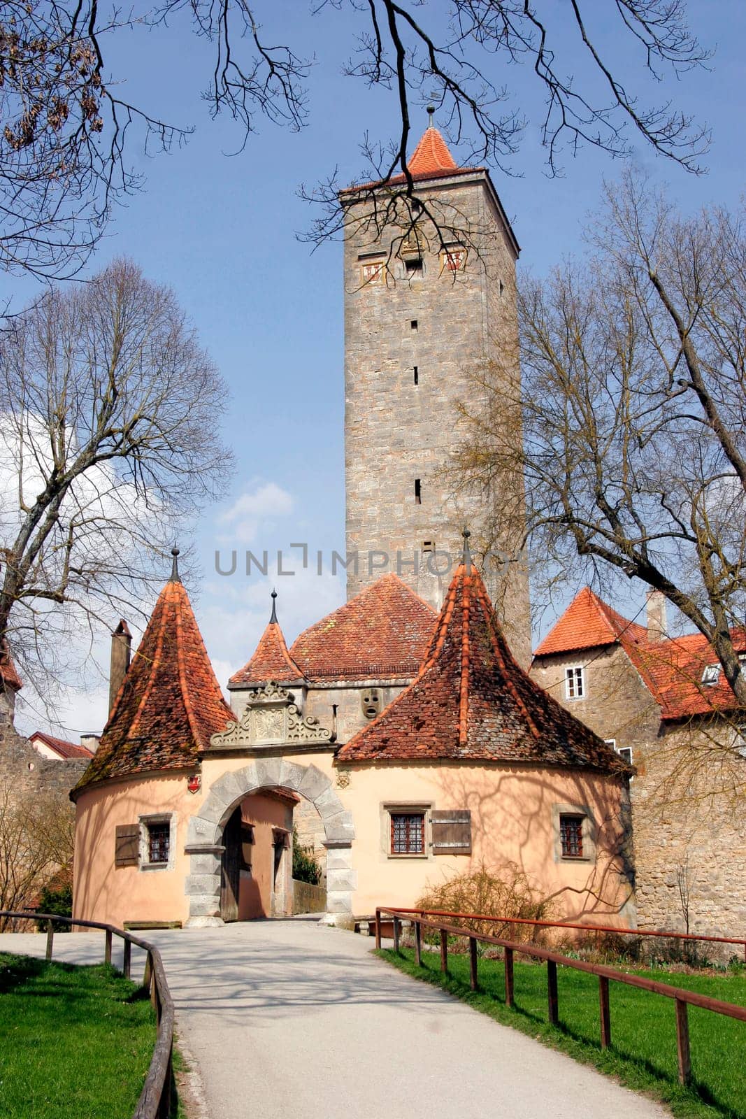 Castle gate in Rothenburg ob der Tauber