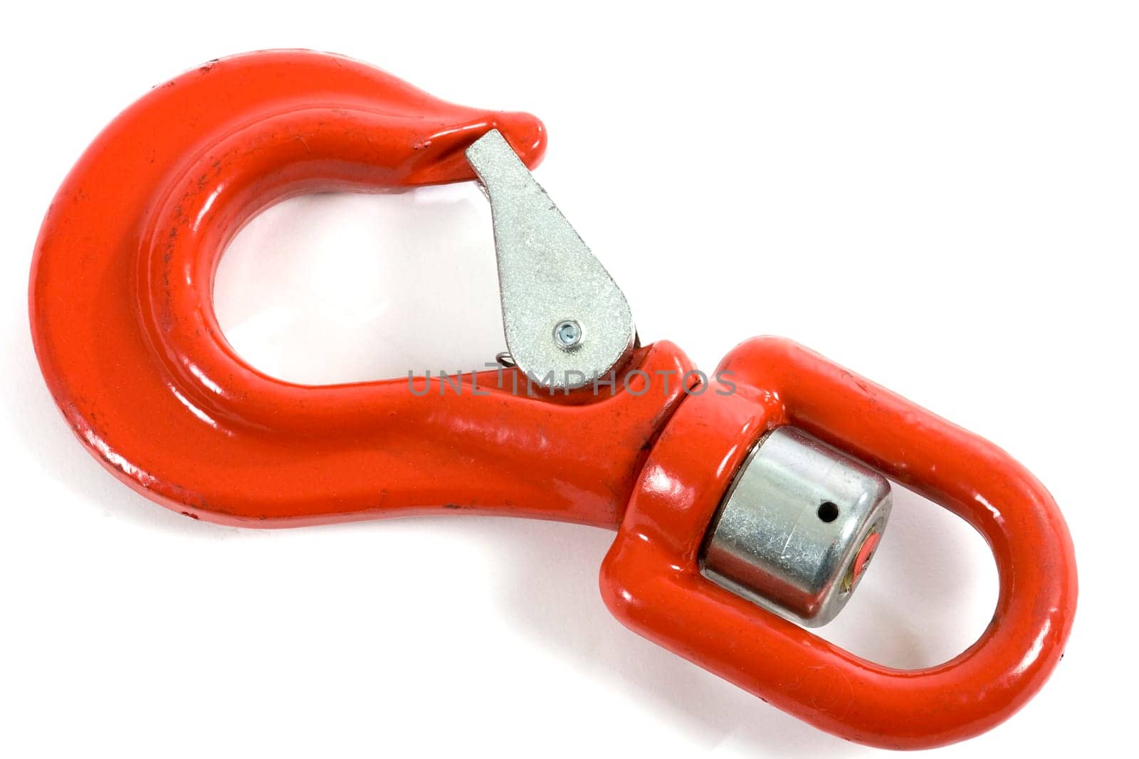 Crane hook isolated on white background