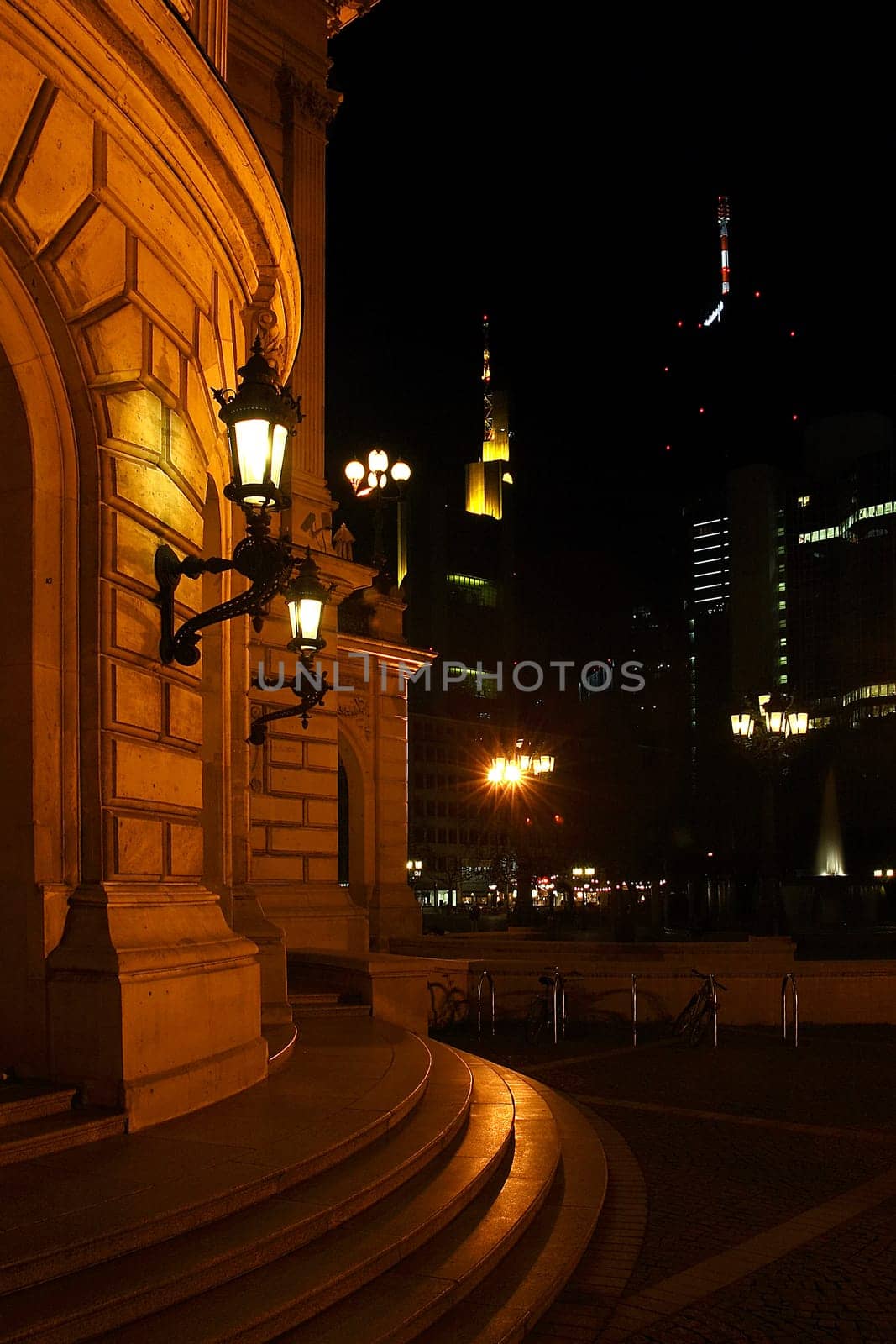 Alte Oper at night,vertical