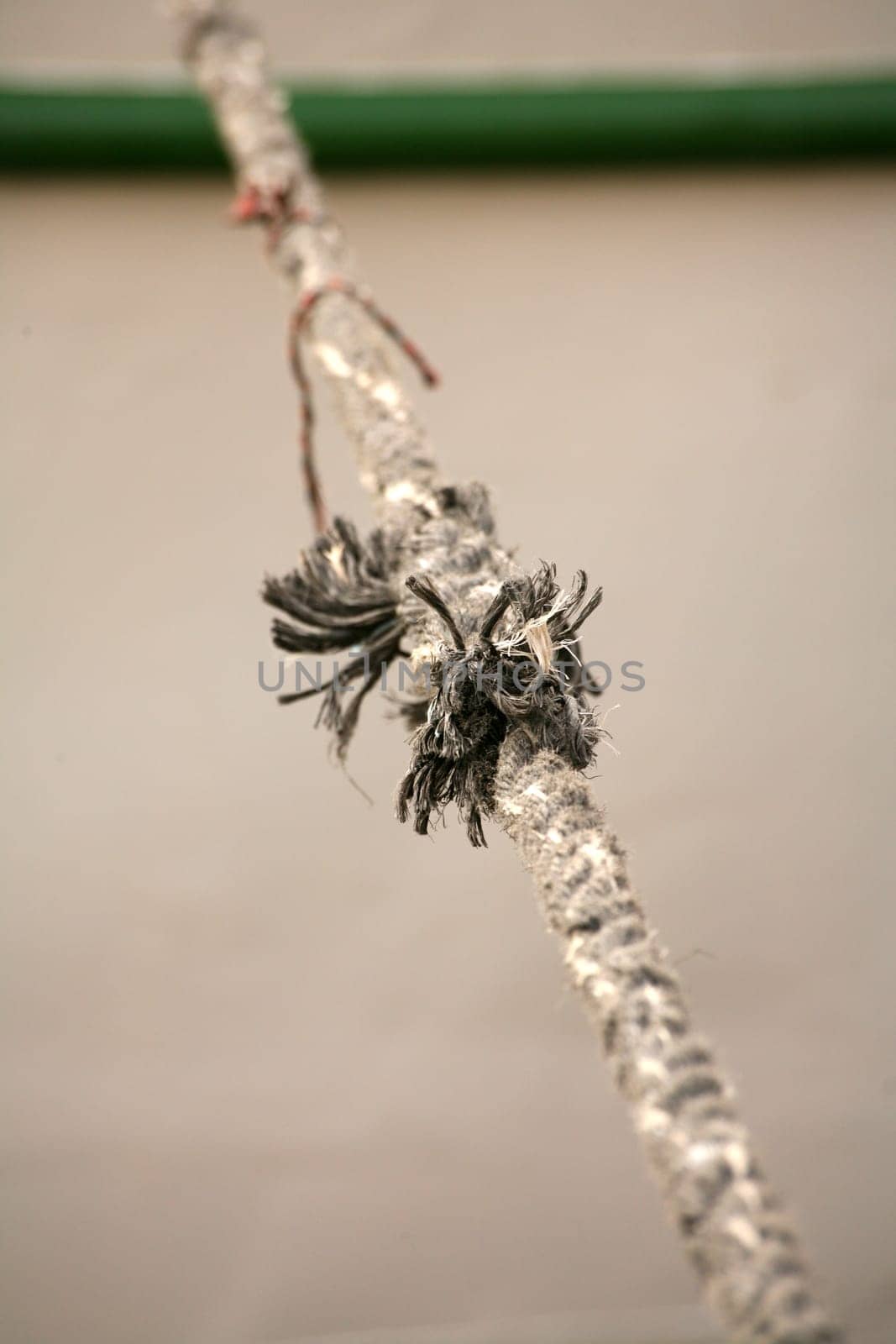 Thin spot in a rope