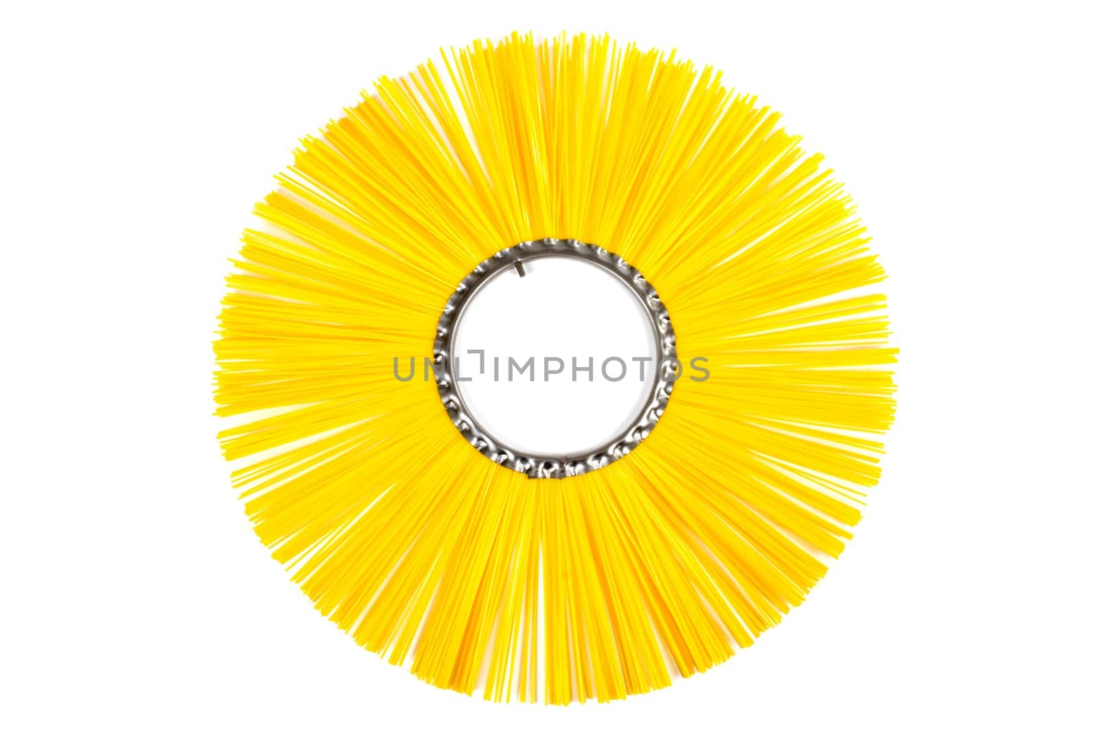 Replacement brush of a sweeper isolated on a white background