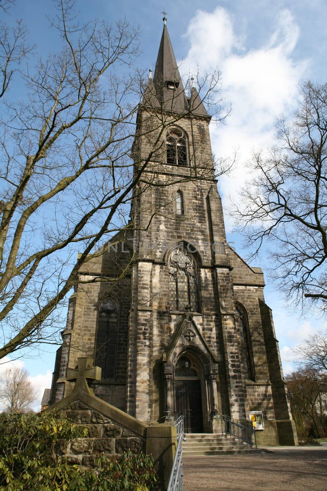 The church,built in the years 1884-1888 on the former bastion "Hessen"" in neo-Gothic style,was dedicated to St. Sturmius,a disciple of St. Boniface."