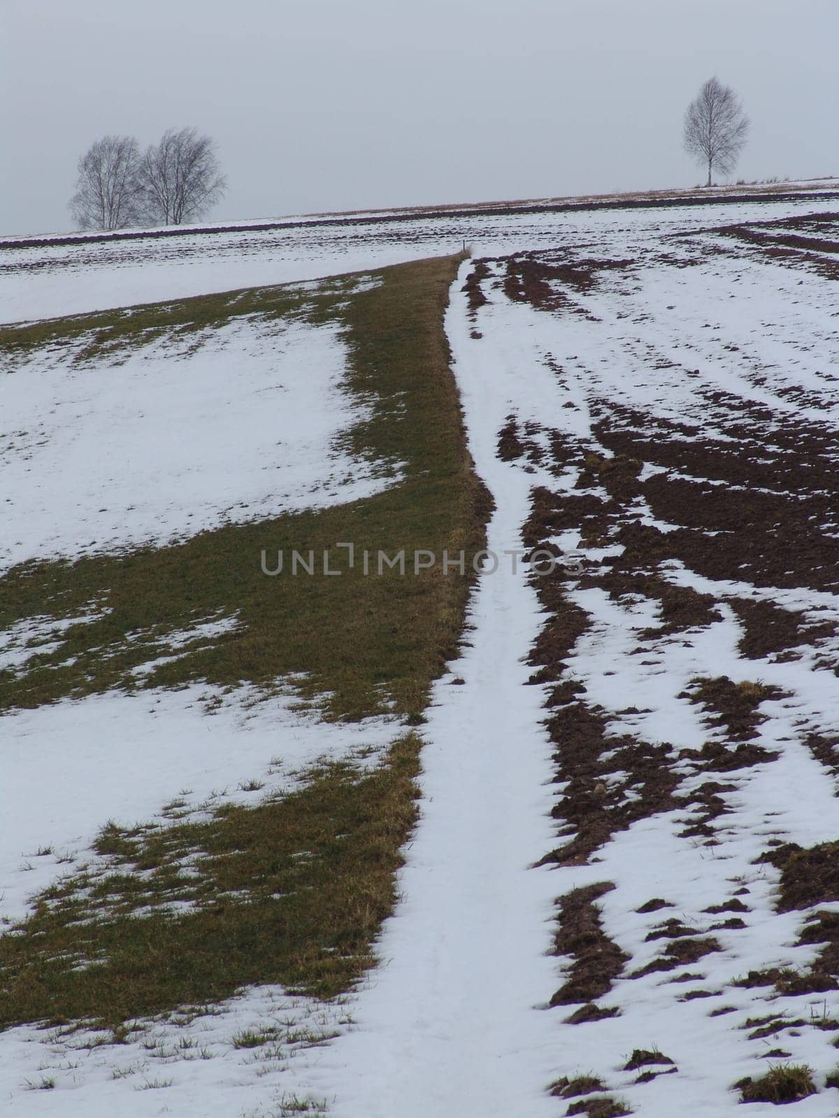 Remnants of snow