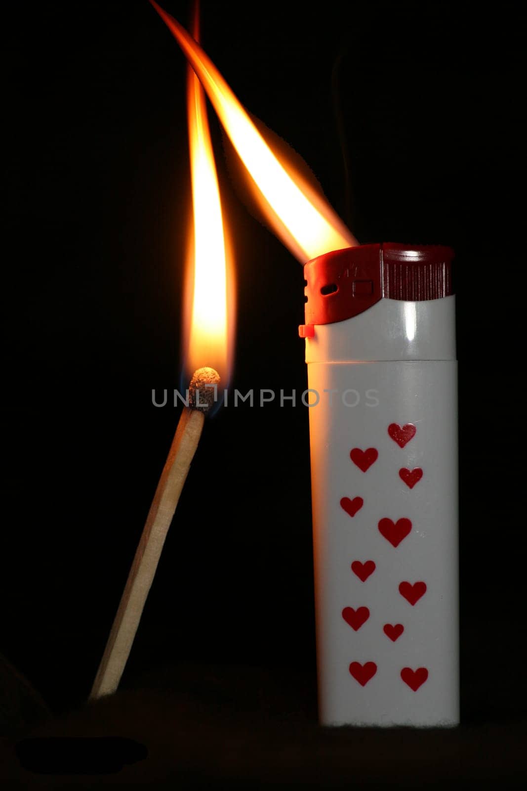 Then my lighter burned down.