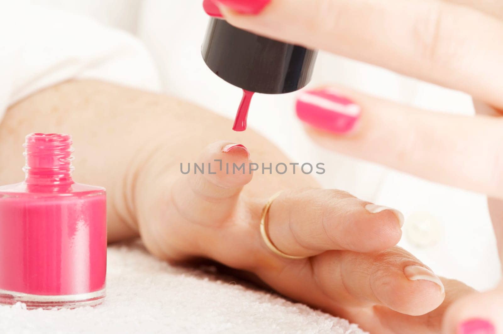 Apply nail polish