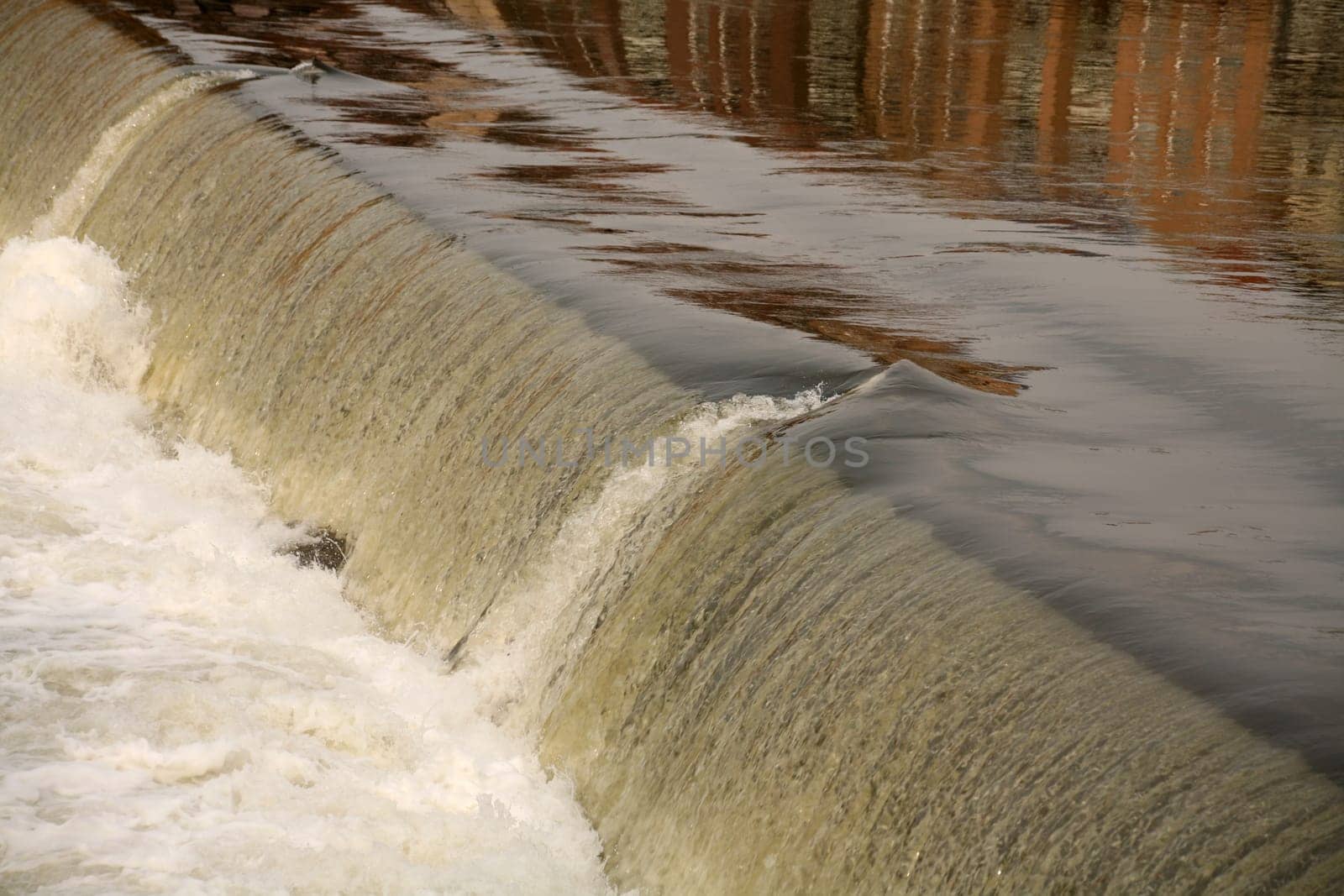 Barrage in the Weser in Hamelin