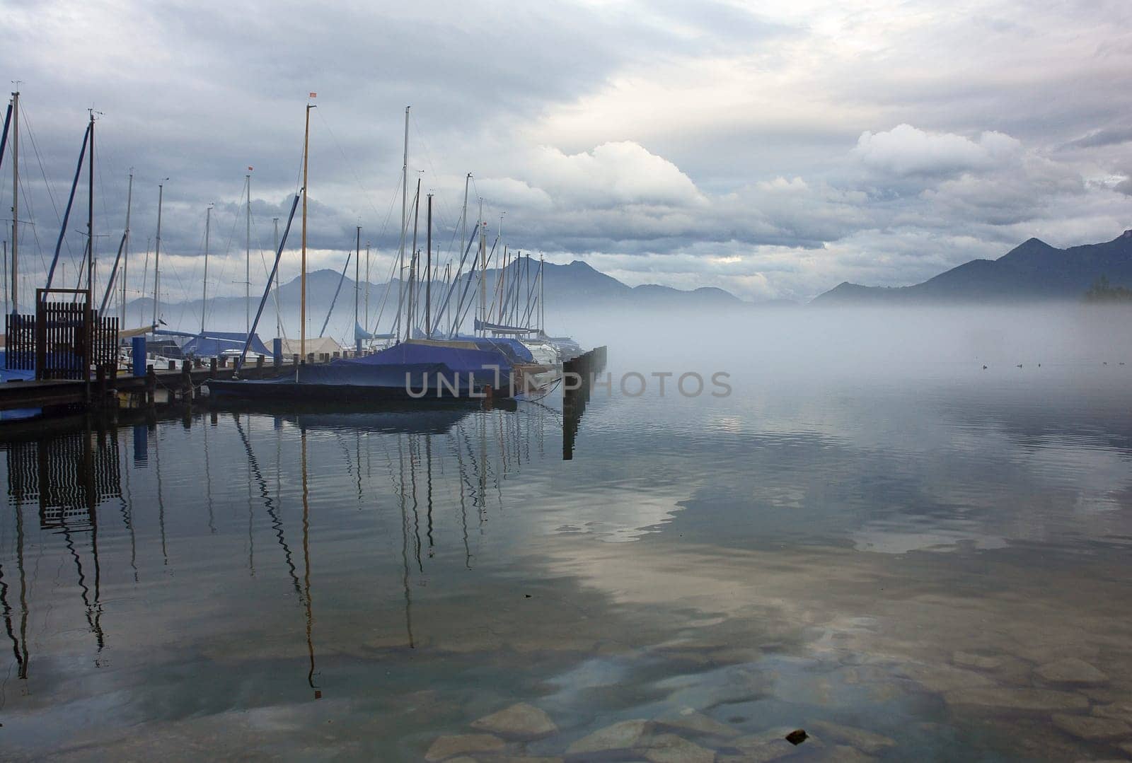After the storm at Lake Chiemsee