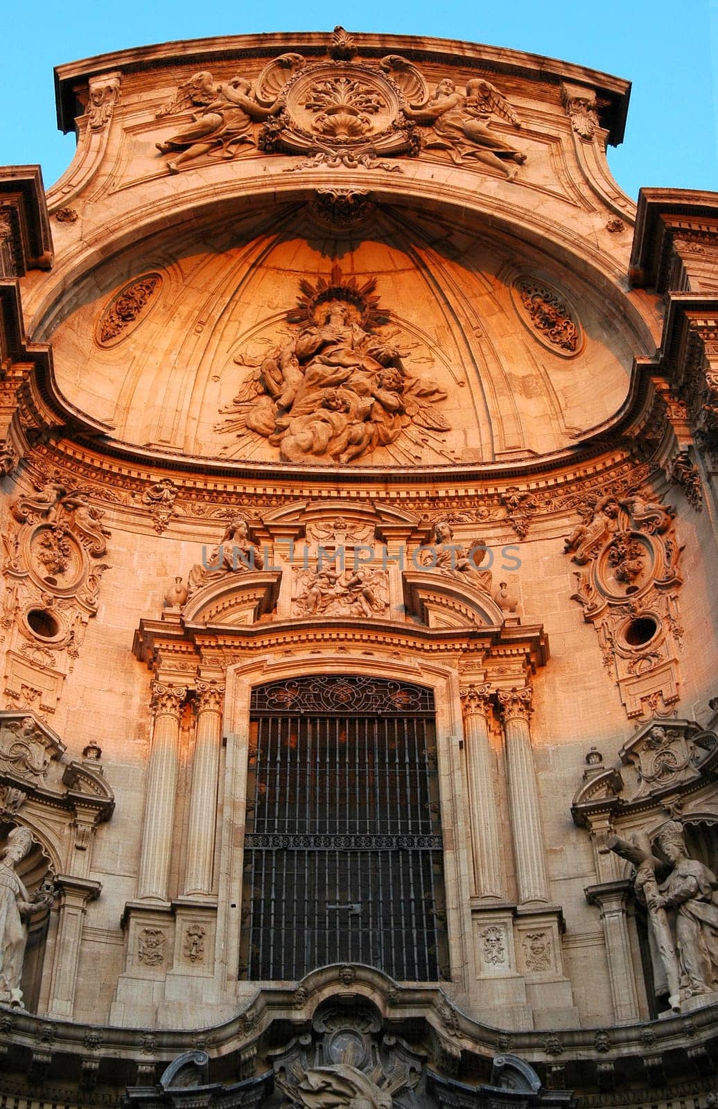 Baroque Cathedral of Murcia,Spain