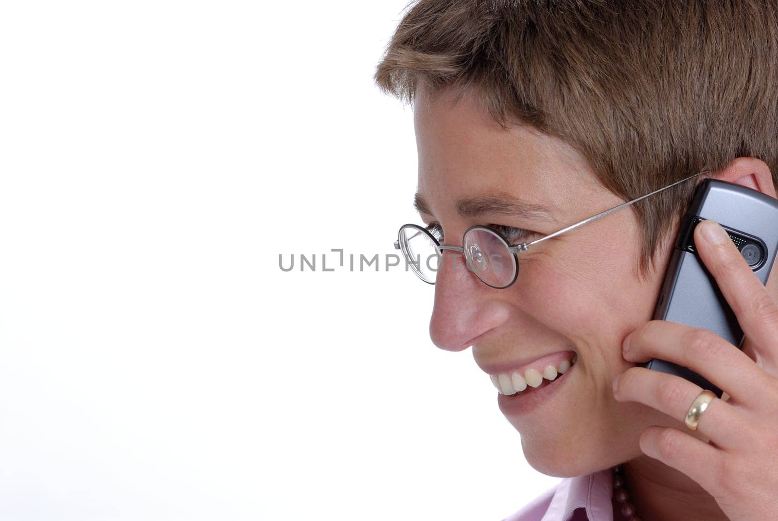 Business woman with mobile phone