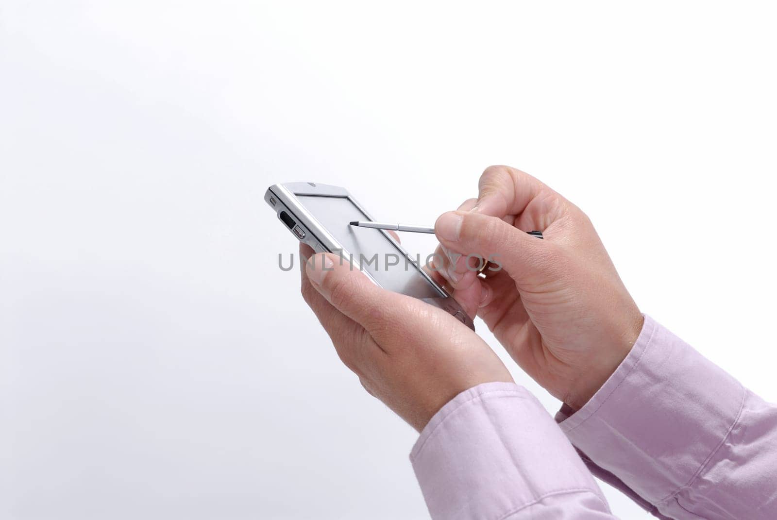 Hands with PDA