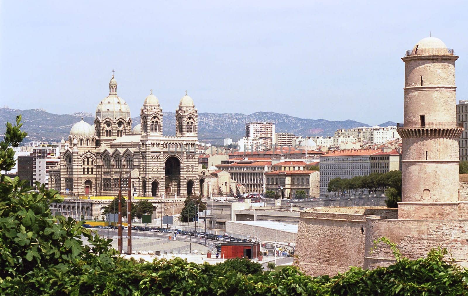 View of La Major and the watchtower of the old prison