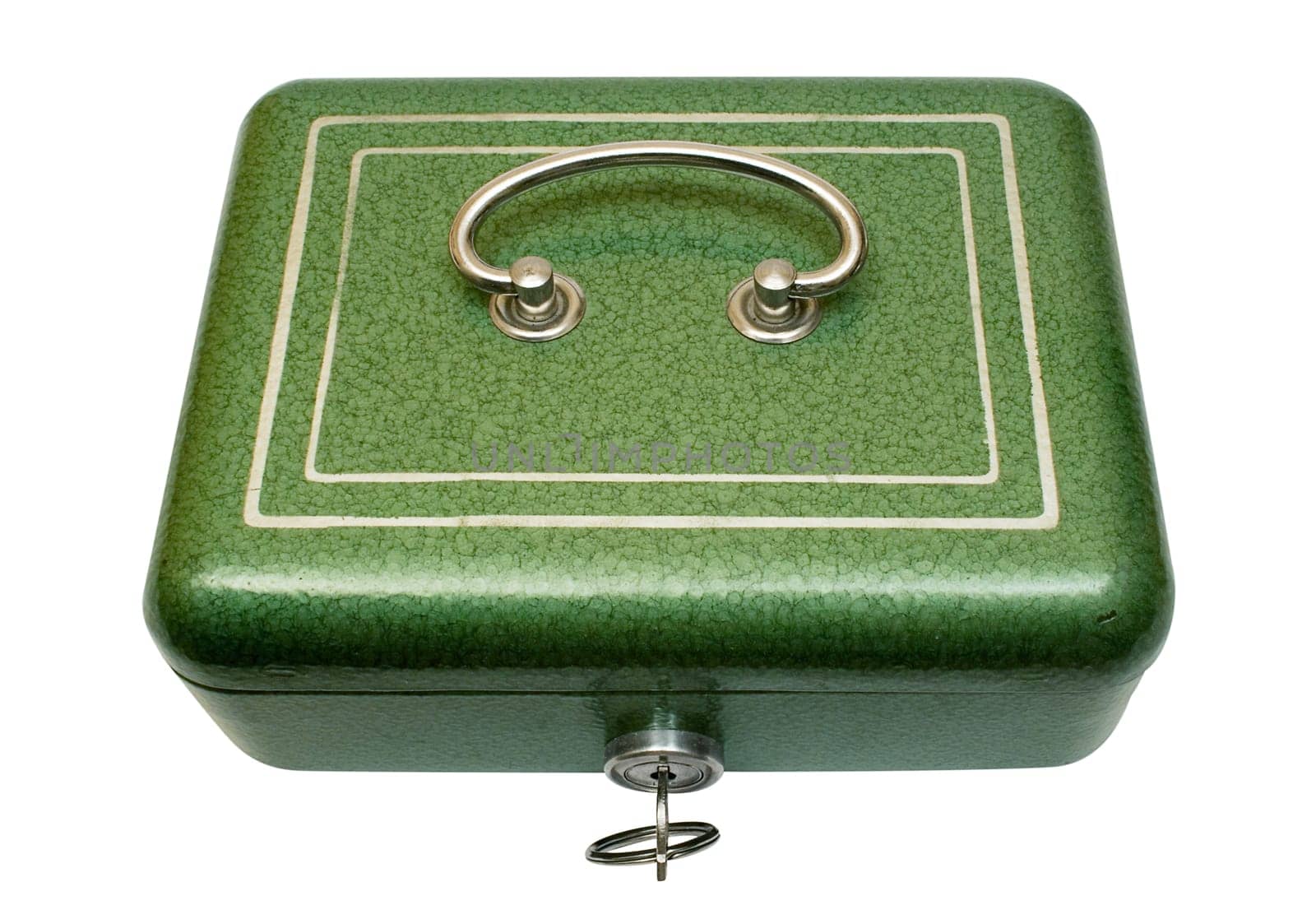 Cash box with clipping path