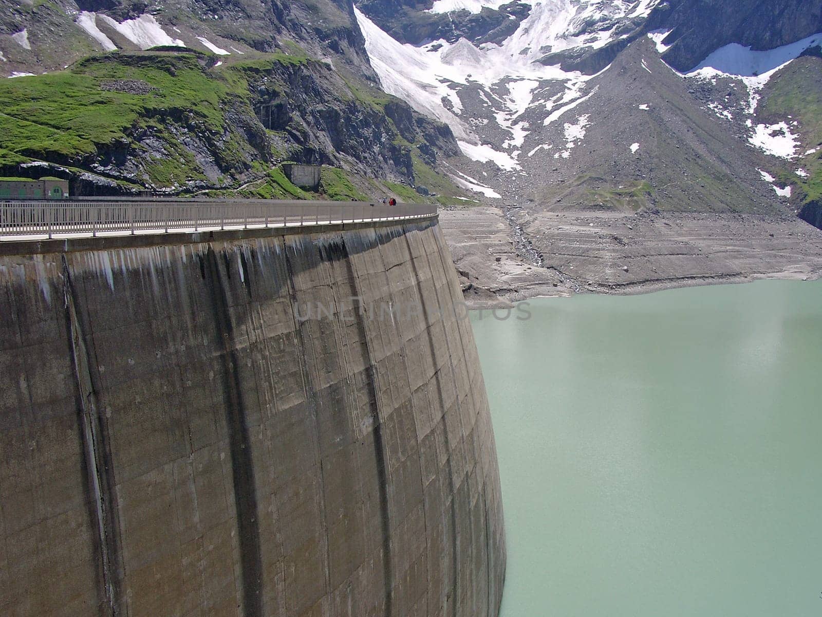 High mountain reservoir Kaprun