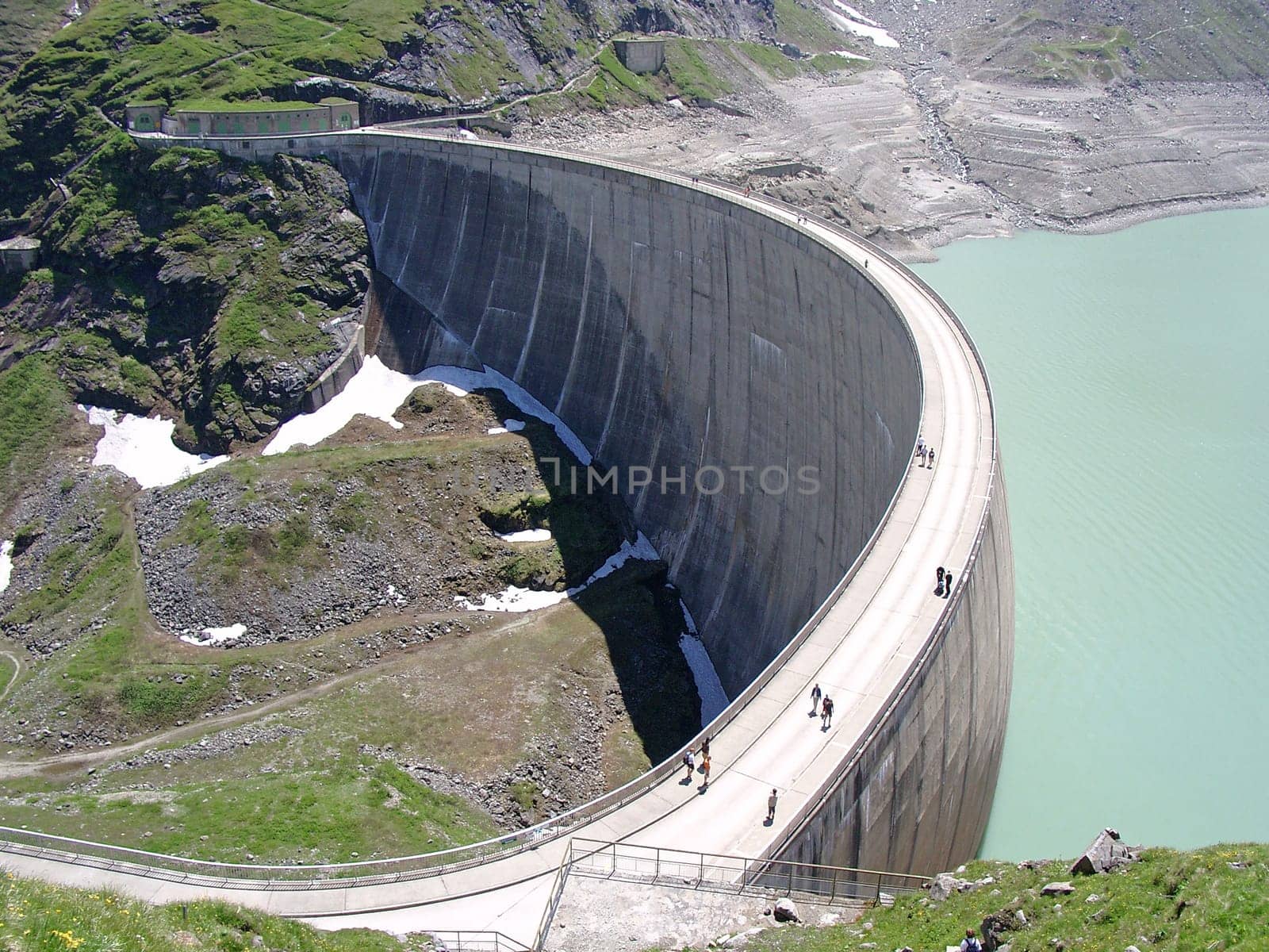 High mountain reservoir Kaprun