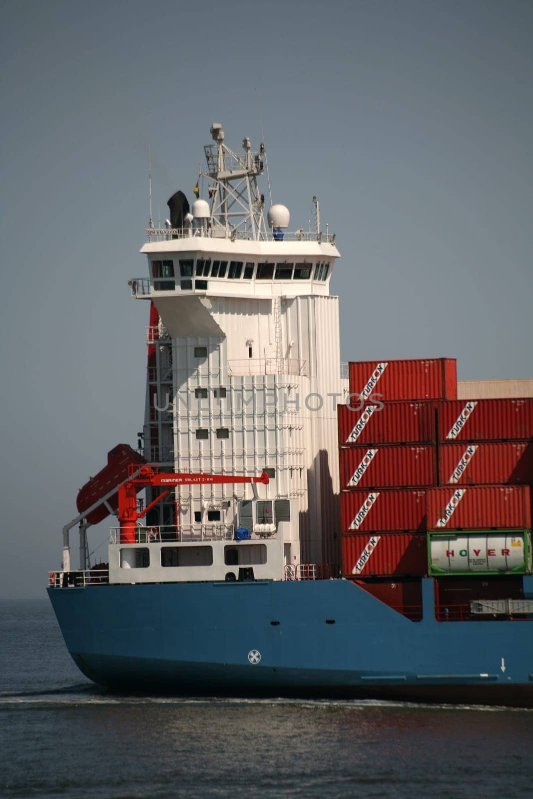 Bridge of a container ship