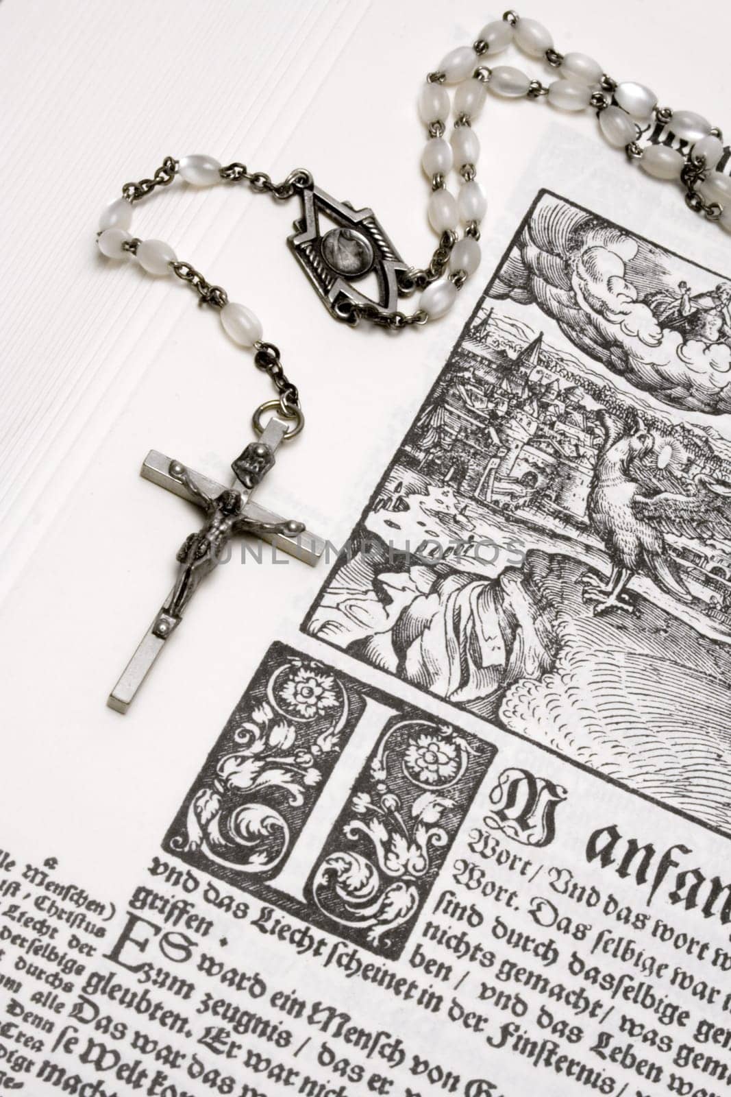 Bible with Rosary