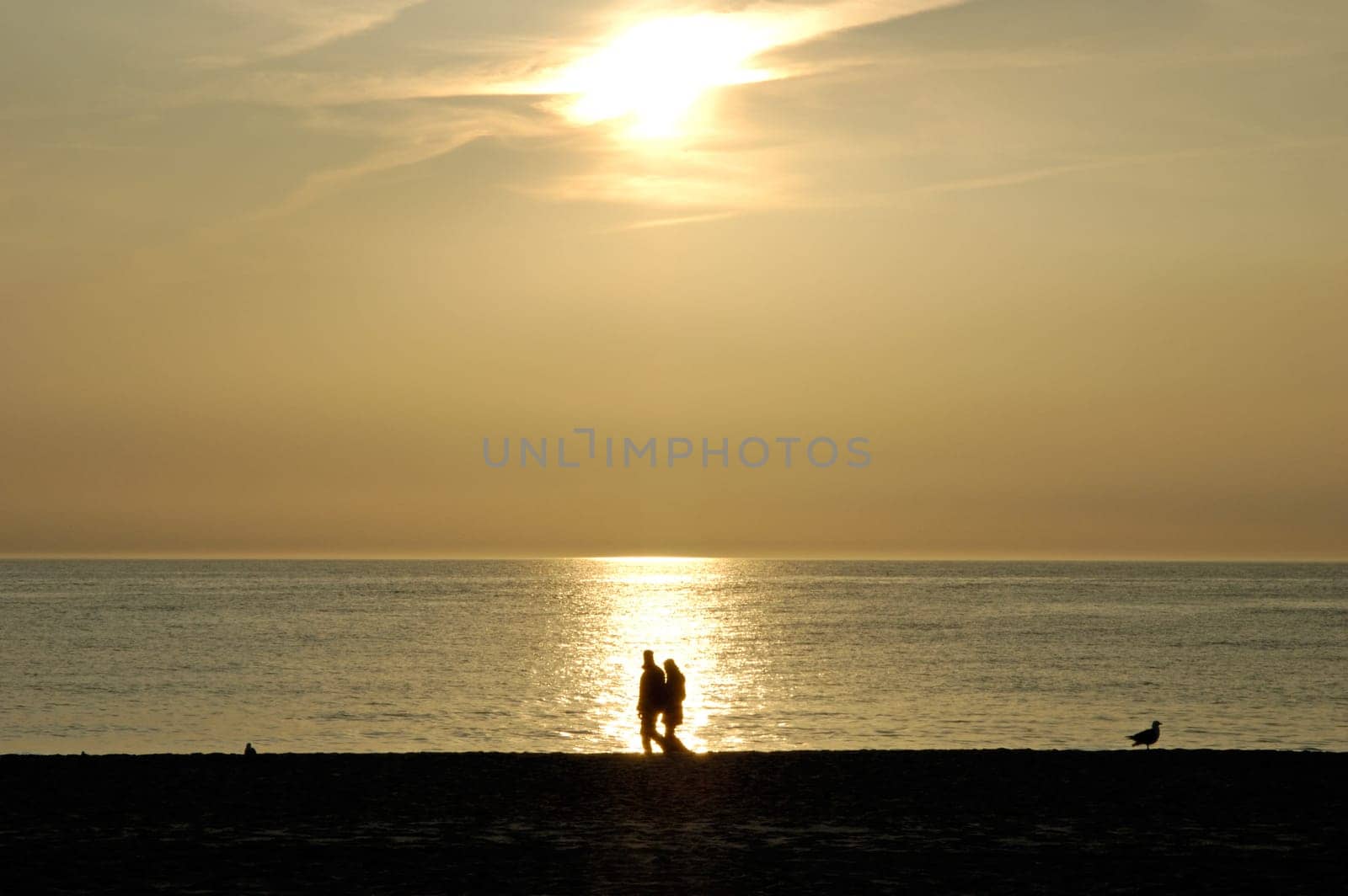 Sunset on the beach of Sylt,Germany