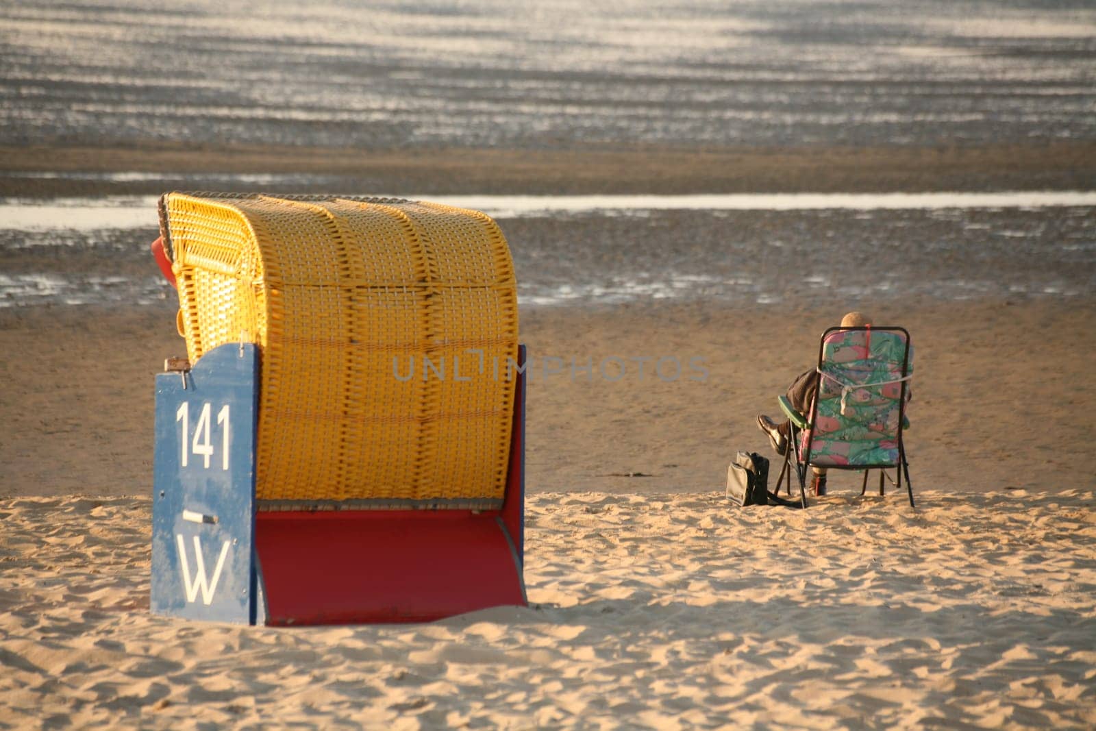 Time out on the beach of the North Sea