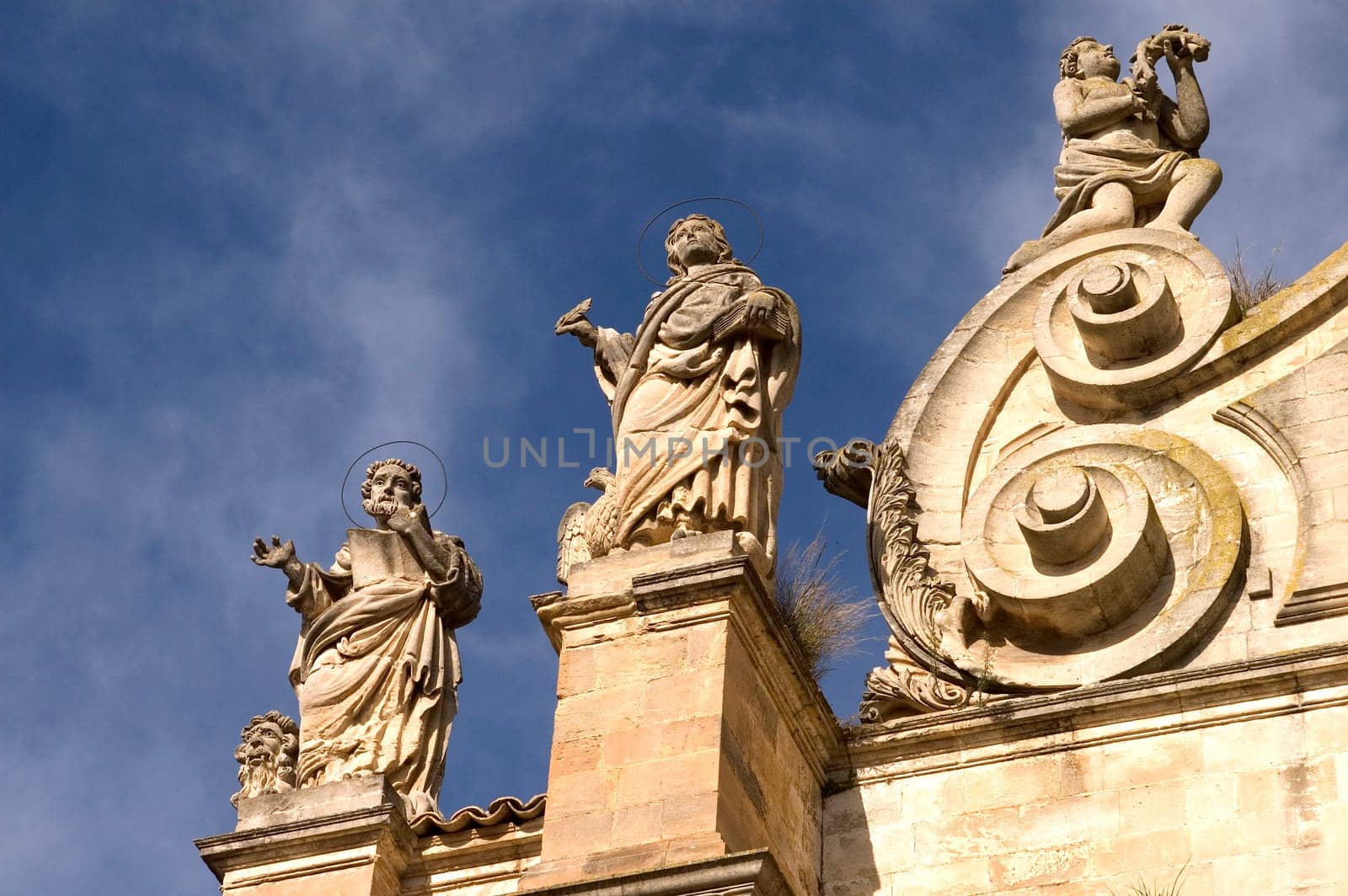 Statues of saints,Ragusa Italy