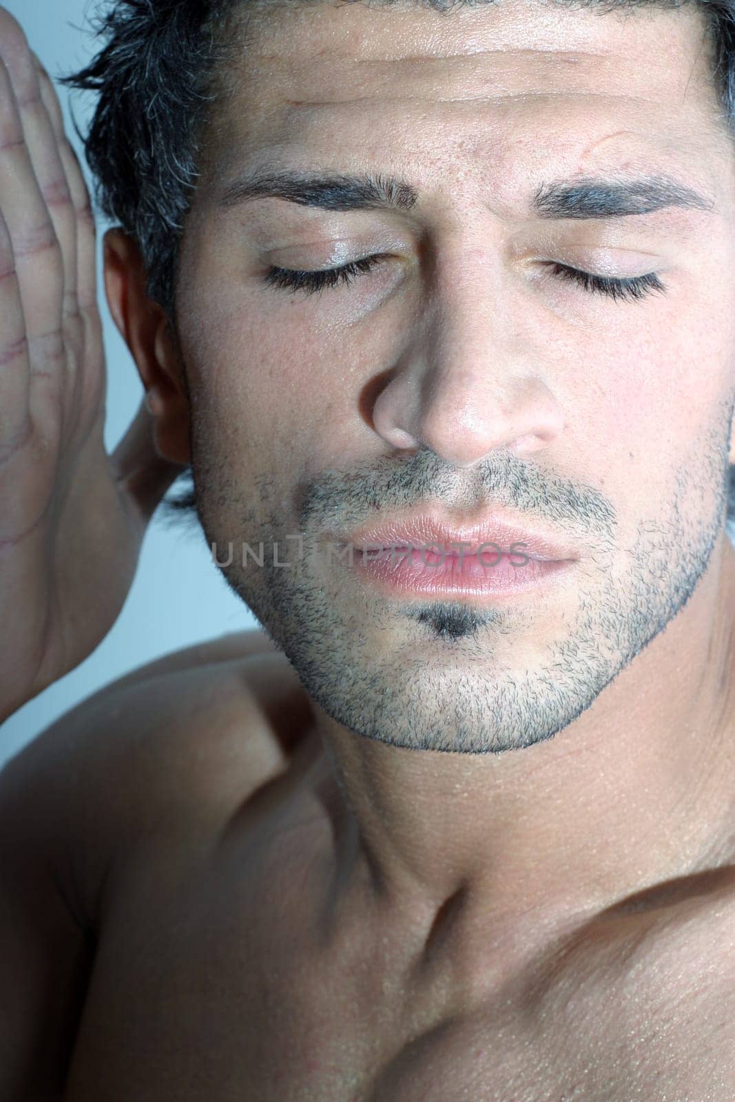 Man eavesdropping