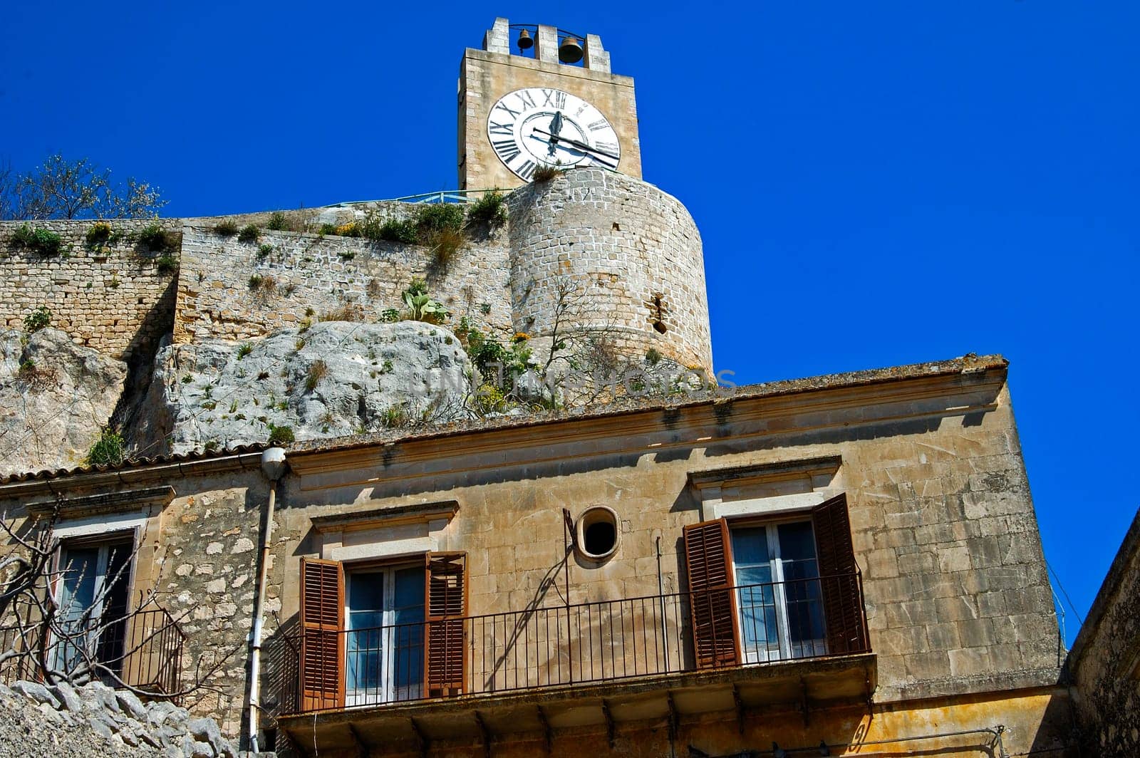 Bell tower,old town of Modica,Sicily,Italy