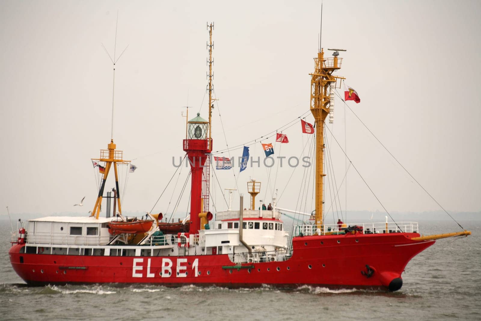 The lightship Elbe 1 on a charter trip