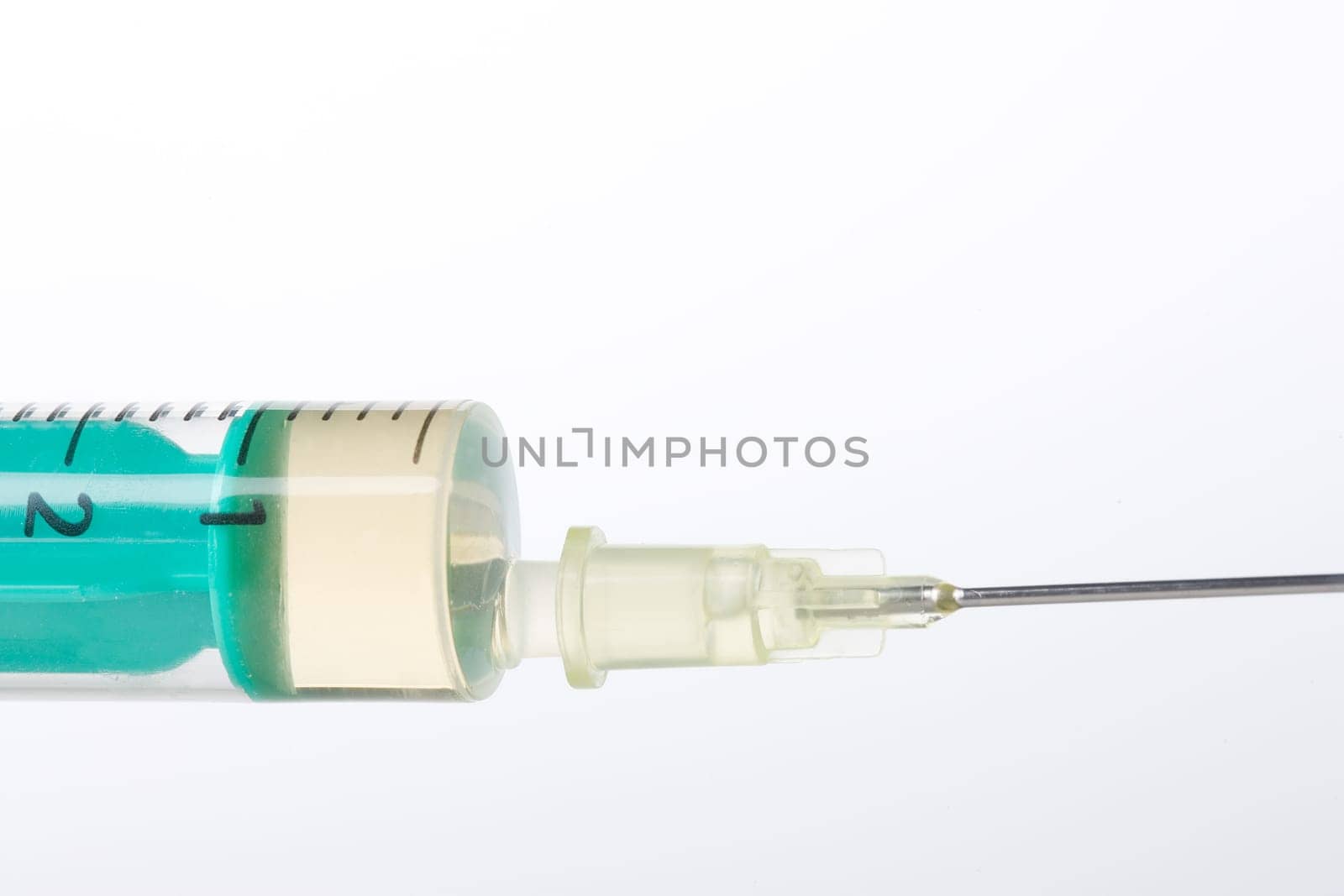 Filled syringe