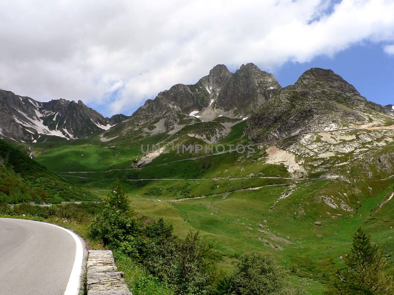 The Great Saint Bernard (Italian: Colle del Gran San Bernardo,fr. Col du Grand Saint-Bernard) is an Alpine pass that connects the Rhône Valley in the Swiss canton of Valais at an altitude of 2,469 m with the Aosta Valley and further with the Italian region of Piedmont
