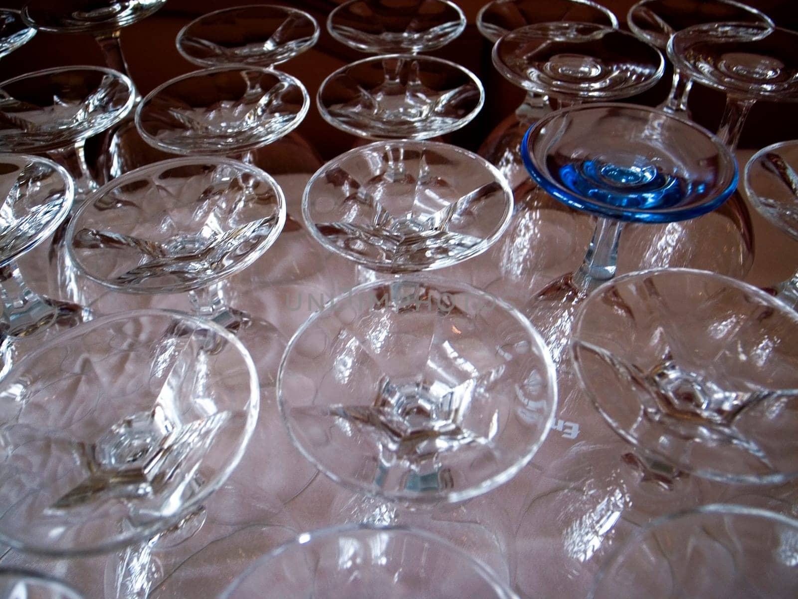 The blue glass