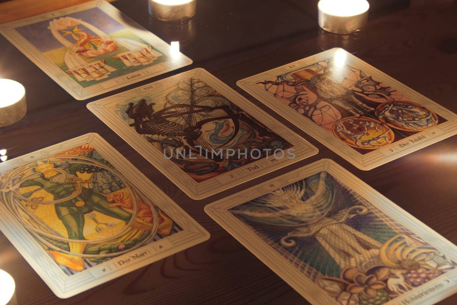 Esoteric Tarot Cards Candlelight